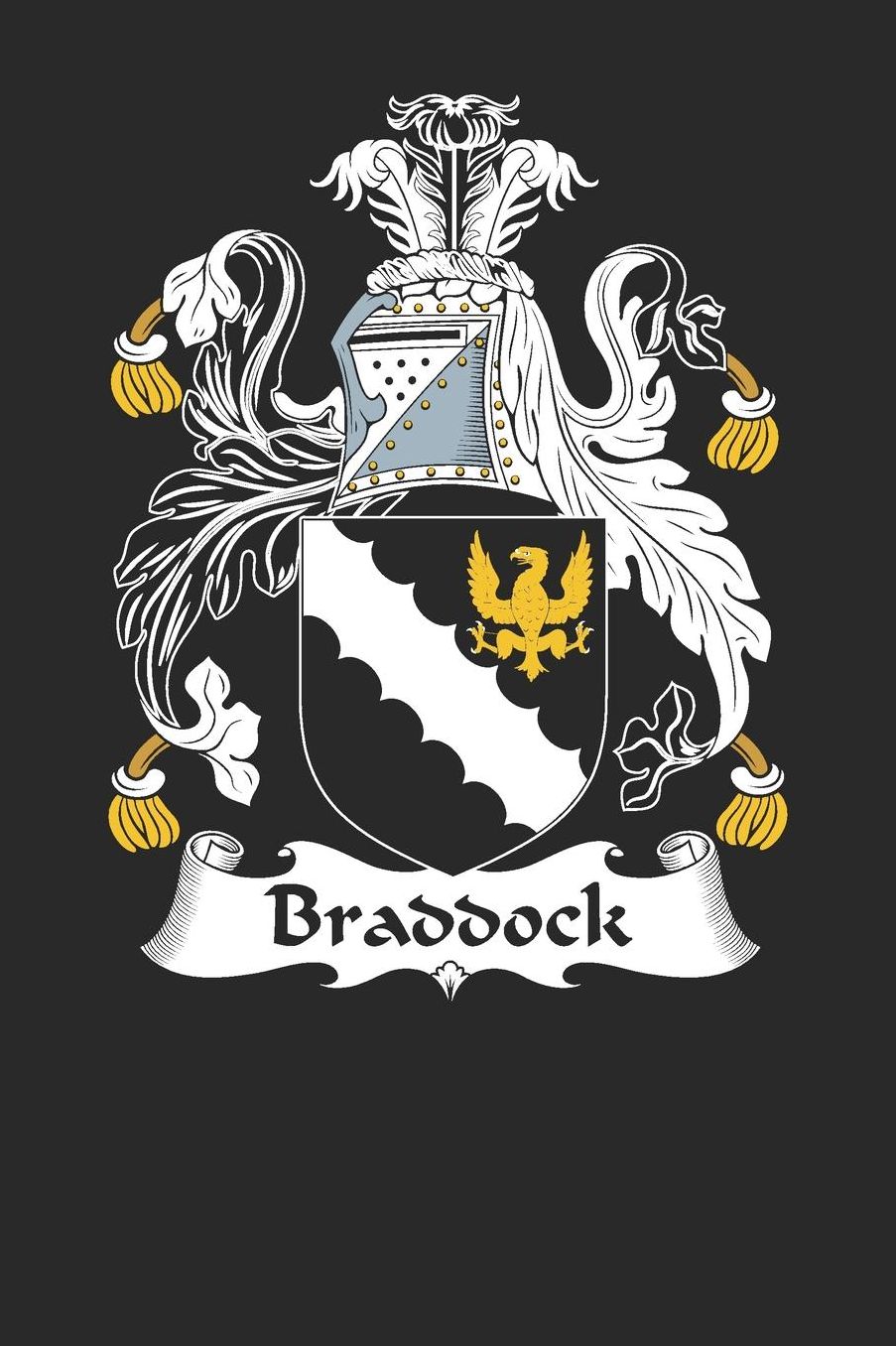 Braddock: Braddock Coat of Arms and Family Crest Notebook Journal (6 x 9 - 100 pages)