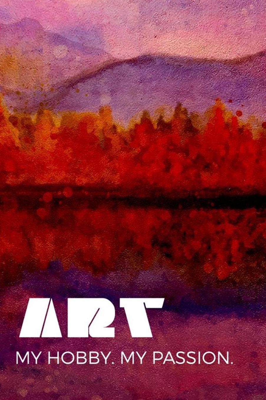 Art. My Hobby. My Passion.: Blank Lined Notebook ( Art) Red