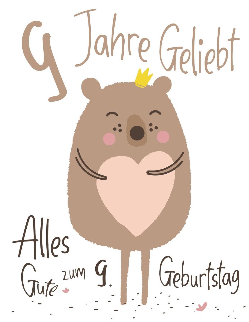 Alles Gute zum 9. Geburtstag: 9 Jahre Geliebt, Sï¿½ï¿½e Teddybï¿½r entworfen Skizzenbuch fï¿½r Kinder. Perfekt fï¿½r Doodling, Zeichnen und Skizzieren. Besser als eine Geburtstagskarte!