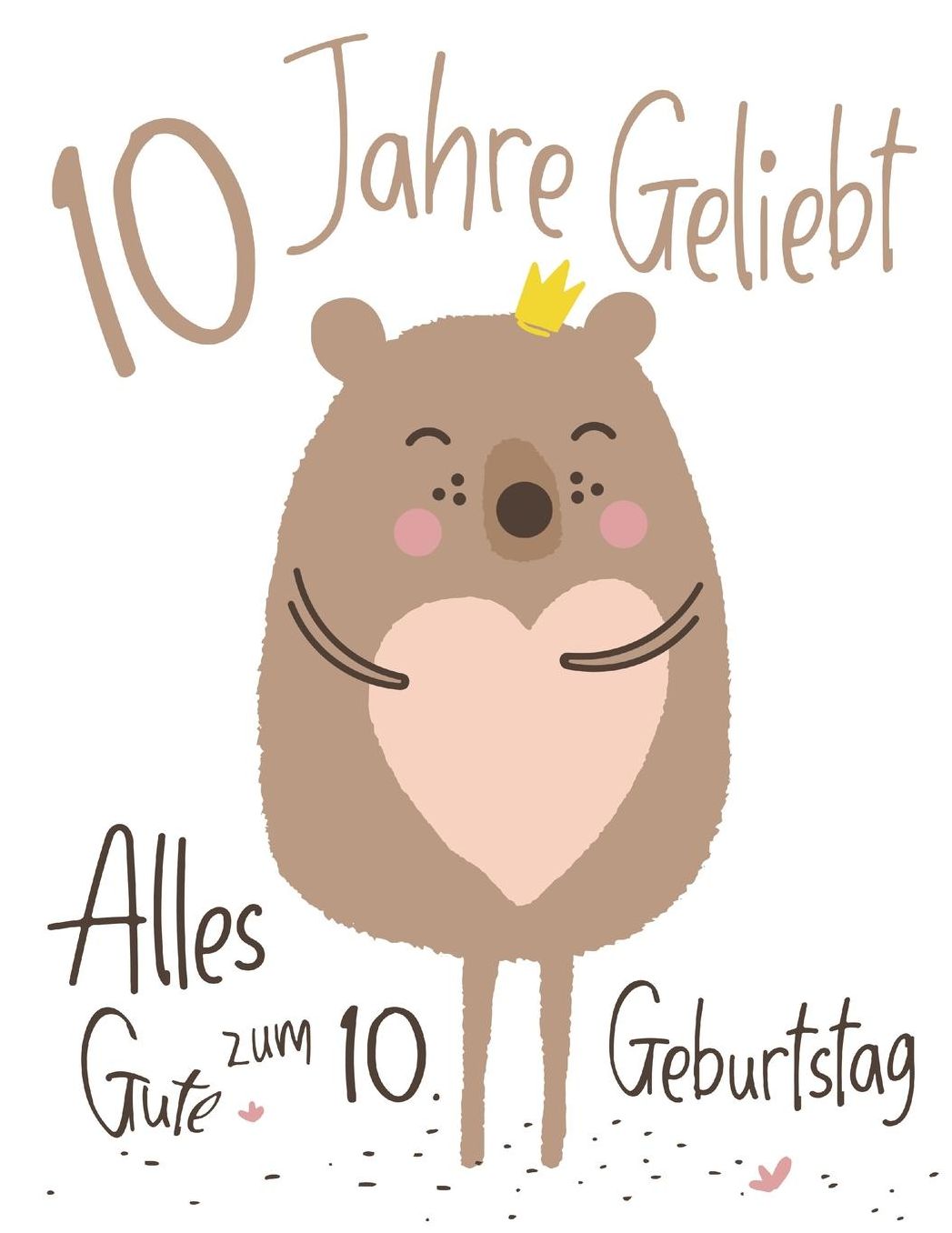 Alles Gute zum 10. Geburtstag: 10 Jahre Geliebt, Sï¿½ï¿½e Teddybï¿½r entworfen Skizzenbuch fï¿½r Kinder. Perfekt fï¿½r Doodling, Zeichnen und Skizzieren. Besser als eine Geburtstagskarte!