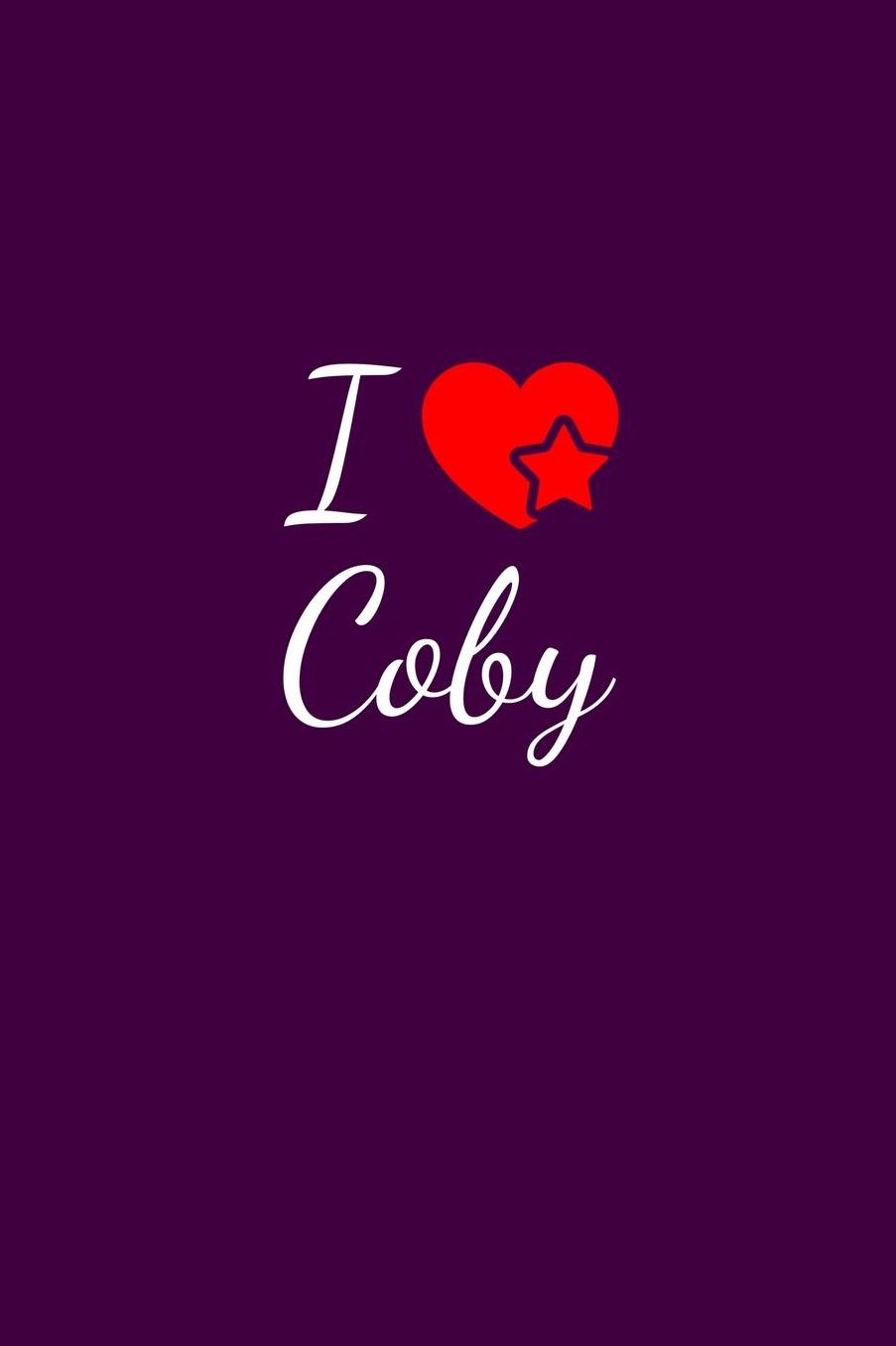 I love Coby: Notebook / Journal / Diary - 6 x 9 inches (15,24 x 22,86 cm), 150 pages. For everyone who's in love with Coby.