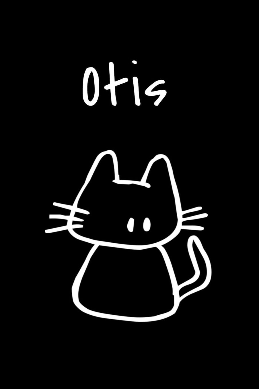 Otis: Composition Notebook Plain College Ruled Wide Lined 6 x 9 Journal Cute Meow Funny Kawaii Gifts for Family Cat Lover's Organizer Record Log Passwords Address Book Appointments & Diary Students Back to School Teens Kids Workbook for Writing Notes