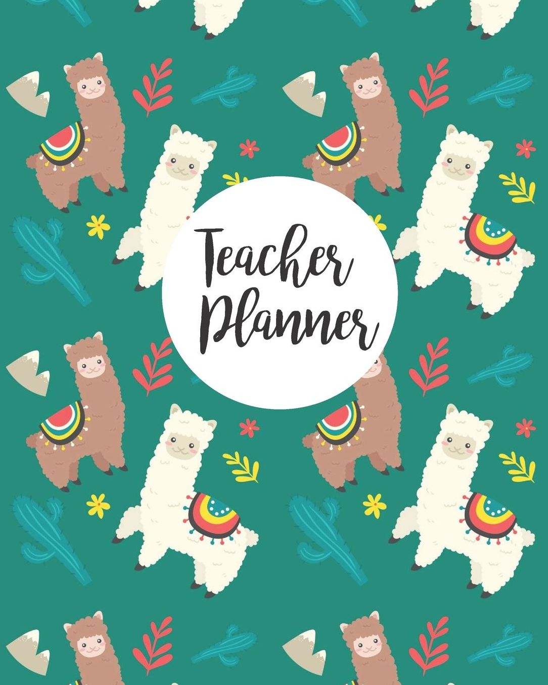 Teacher Planner: Green Cute Sheep Teacher Journal Planner Notebook Organizer Daily Weekly Monthly Annual Activities Calendars To Do Class Lists Grade Tracker Back to School Teacher Appreciation Gift Undated 8x10 150 Pages White Paper