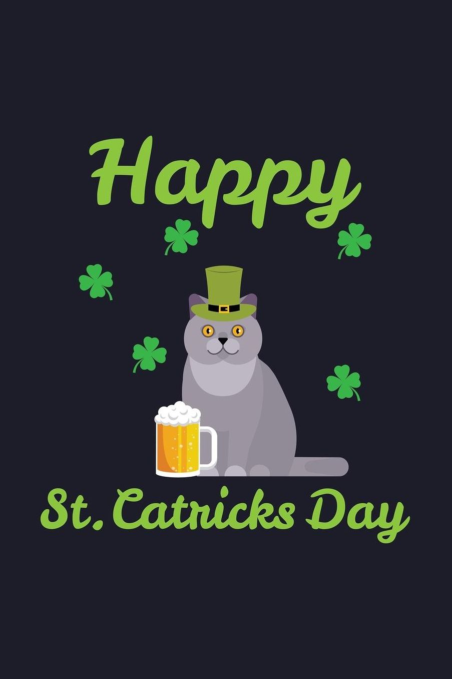Happy St. Catricks Day: Blank Paper Sketch Book - Artist Sketch Pad Journal for Sketching, Doodling, Drawing, Painting or Writing