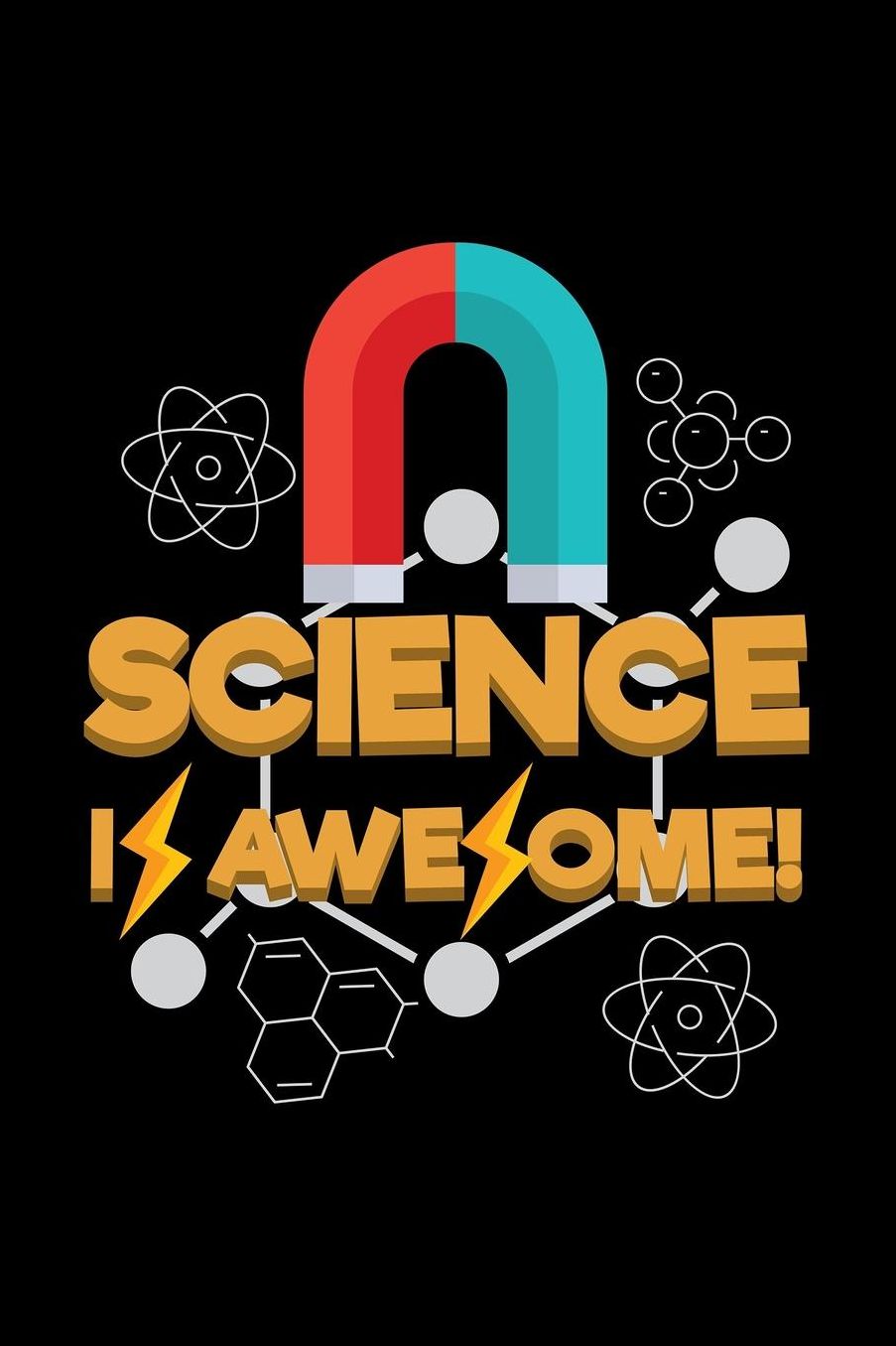 Science Is Awesome!: Blank Paper Sketch Book - Artist Sketch Pad Journal for Sketching, Doodling, Drawing, Painting or Writing