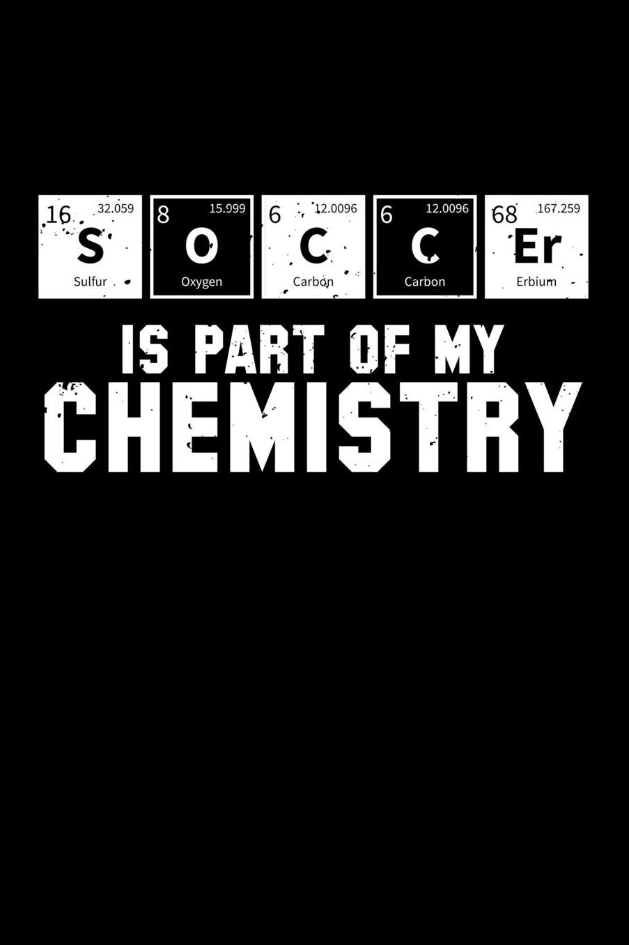 Soccer Is Part Of My Chemistry: Blank Paper Sketch Book - Artist Sketch Pad Journal for Sketching, Doodling, Drawing, Painting or Writing