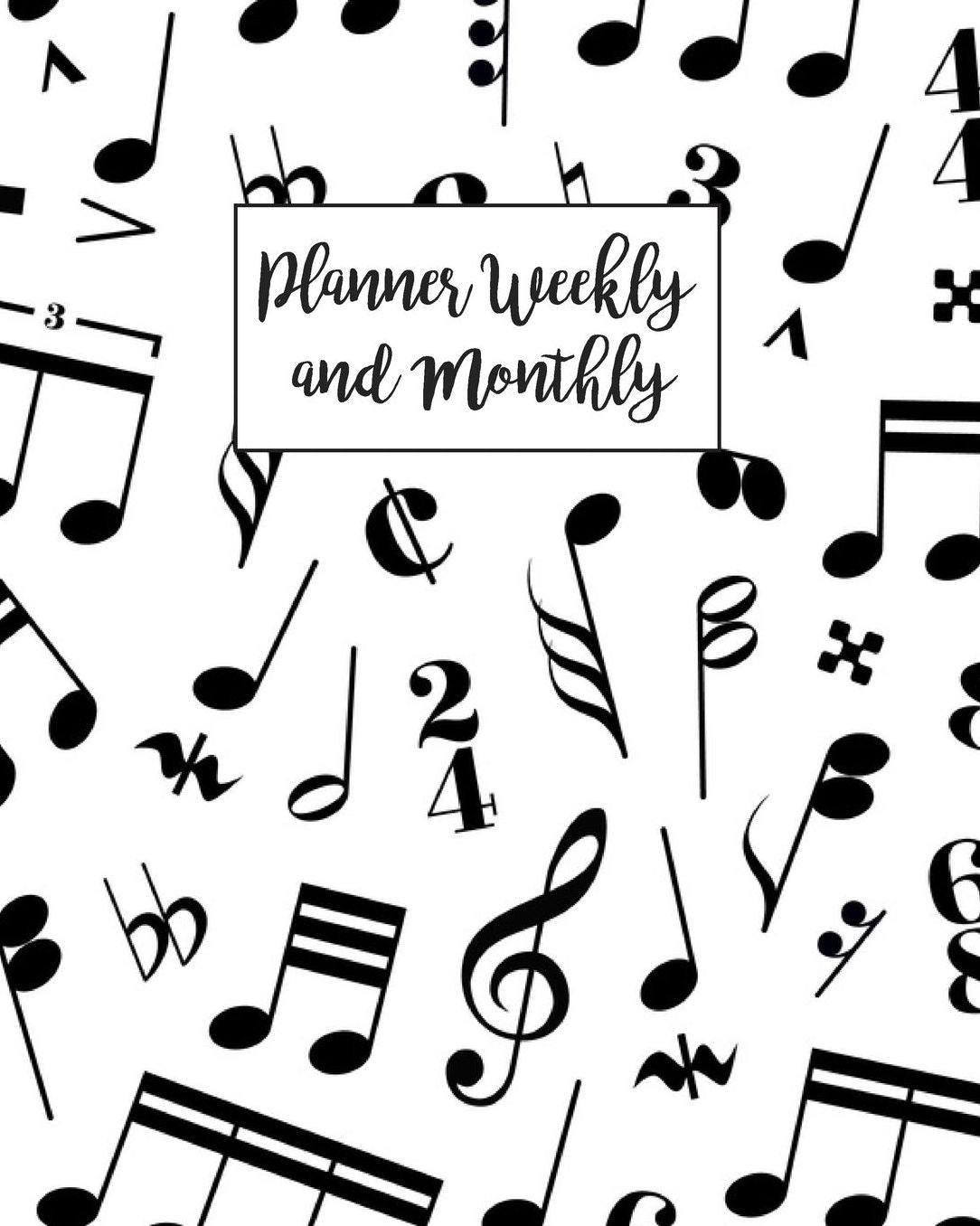 Planner Weekly and Monthly: Music Teacher Journal Planner Notebook Organizer Daily Weekly Monthly Annual Activities Calendars To Do Class Lists Grade Tracker Back to School Teacher Appreciation Gift Undated 8x10 150 Pages White Paper