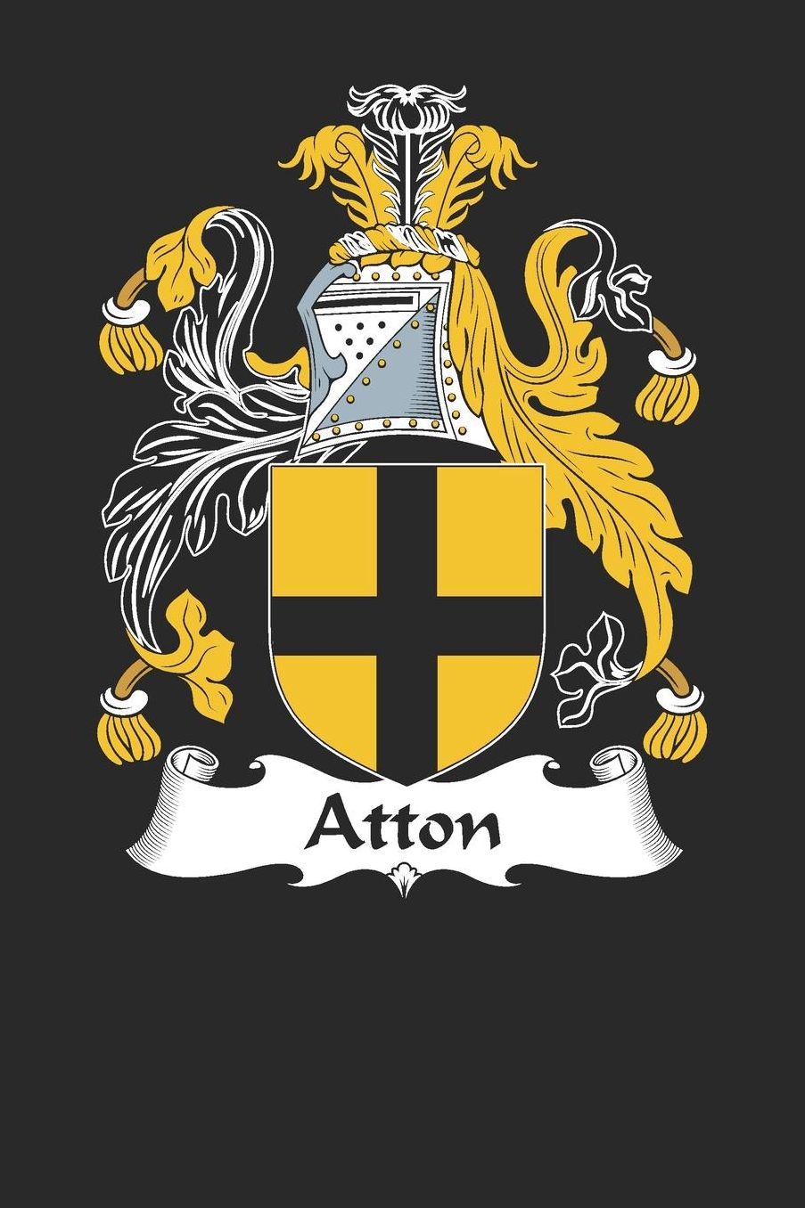 Atton: Atton Coat of Arms and Family Crest Notebook Journal (6 x 9 - 100 pages)