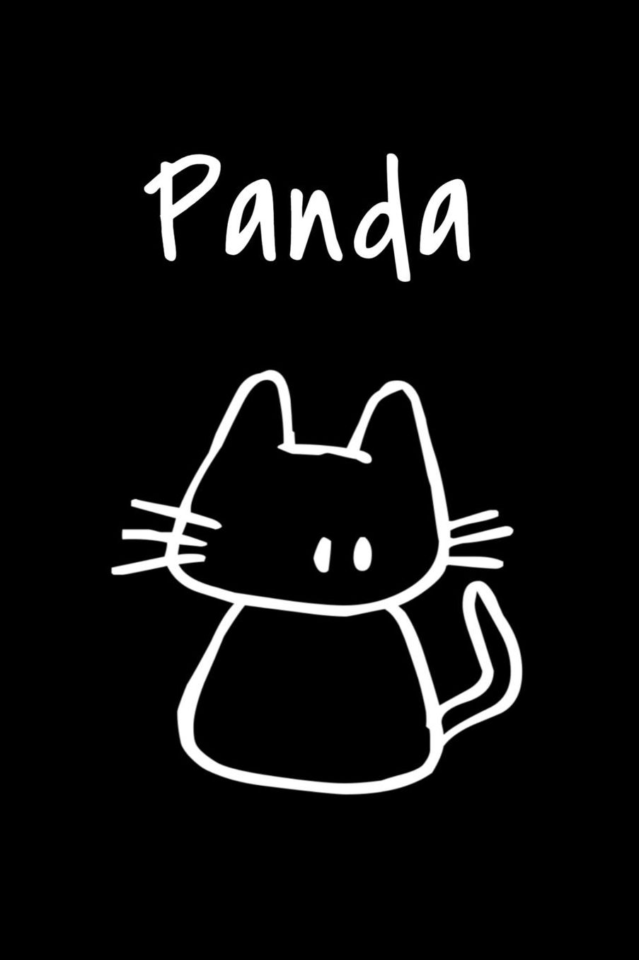 Panda: Composition Notebook Plain College Ruled Wide Lined 6 x 9 Journal Cute Meow Funny Kawaii Gifts for cool cat lover's Organizer Record Log Passwords Address Book Appointments & Diary Students Back to School Teens Kids Workbook for Writing Notes