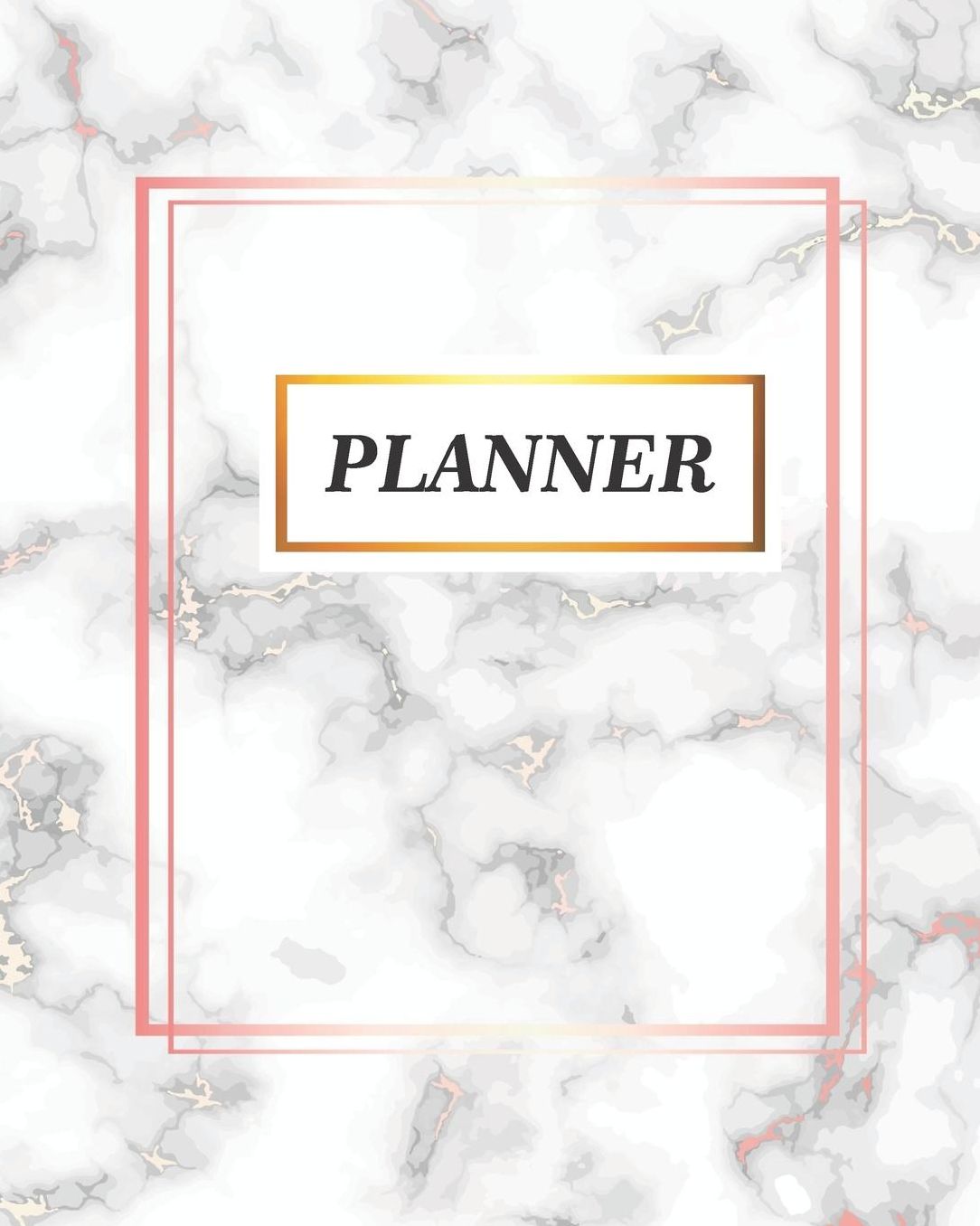 Planner: White Pink Marble Teacher Journal Planner Notebook Organizer Daily Weekly Monthly Annual Activities Calendars To Do Class Lists Grade Tracker Back to School Teacher Appreciation Gift Undated 8x10 150 Pages White Paper