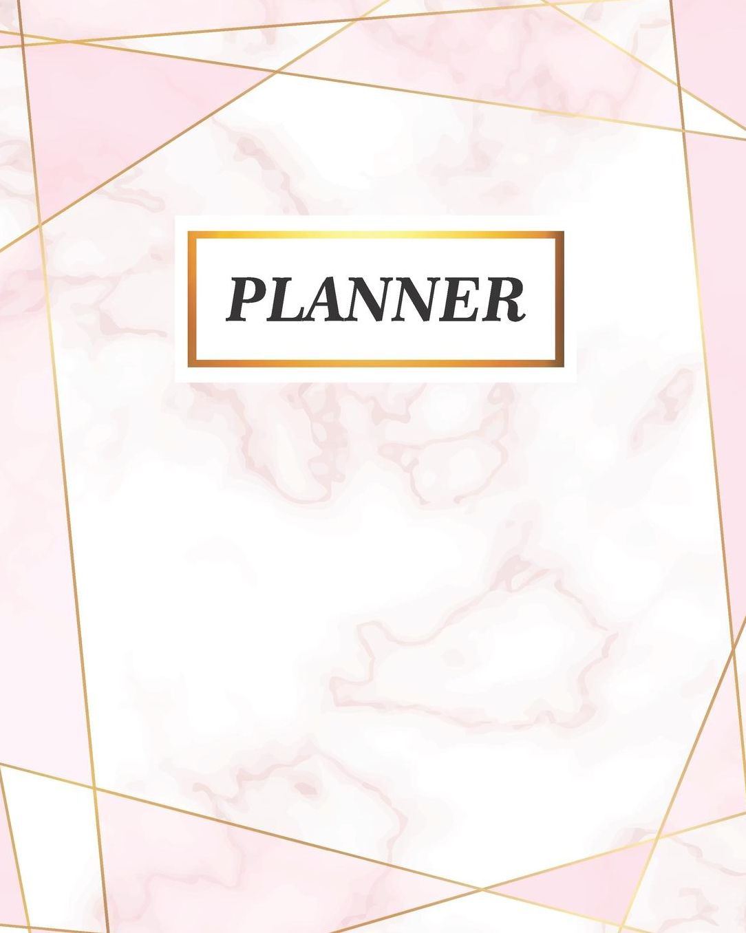 Planner: Pink Gold Marble Teacher Journal Planner Notebook Organizer Daily Weekly Monthly Annual Activities Calendars To Do Class Lists Grade Tracker Back to School Teacher Appreciation Gift Undated 8x10 150 Pages White Paper
