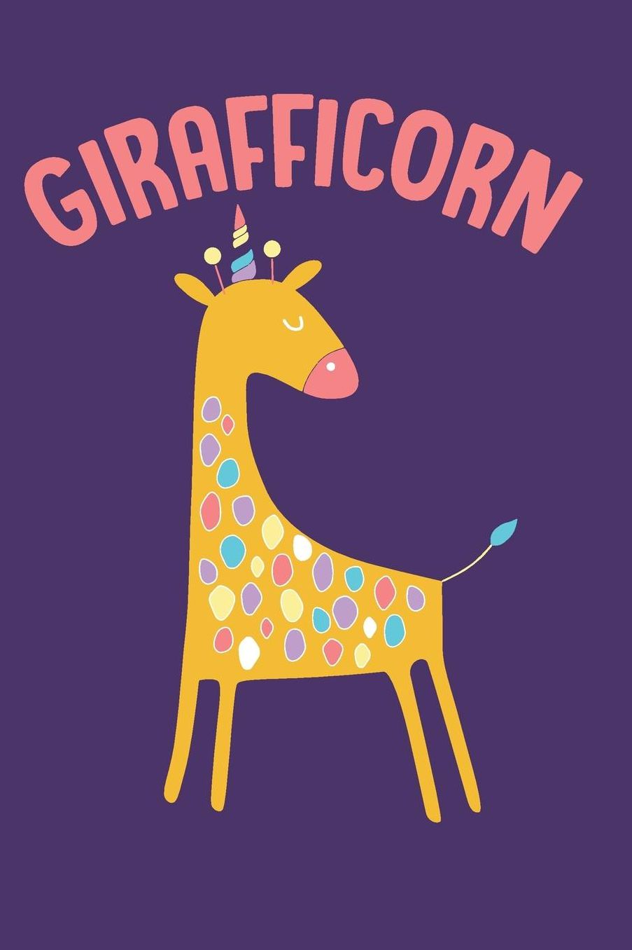 Girafficorn: Cute Giraffe Blank Lined Journal Notebook for Giraffe Lovers 6x9 Inch 120 Pages