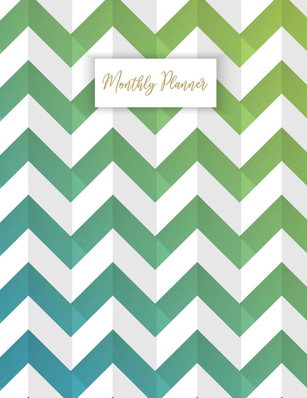 Monthly Planner: 2019-2020 12-Month Planner: July 1, 2019 to June 30, 2020: Weekly & Monthly View Planner, Organizer & Diary: Trendy