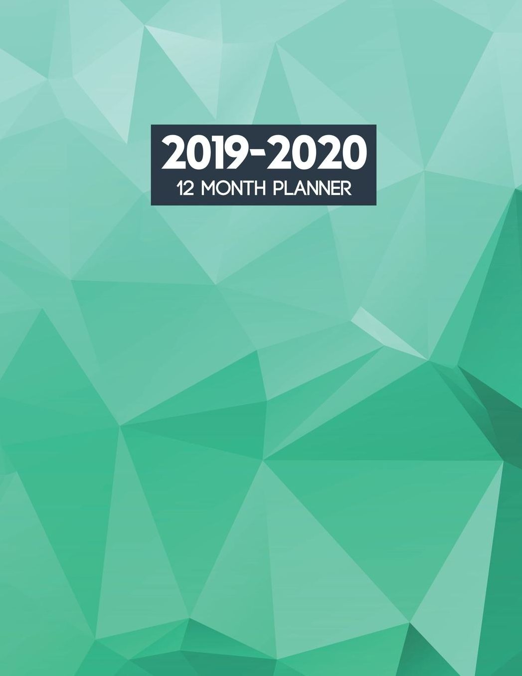 2019-2020 12 Month Planner: 2019-2020 12-Month Planner: July 1, 2019 to June 30, 2020: Weekly & Monthly View Planner, Organizer & Diary: Green Abstract