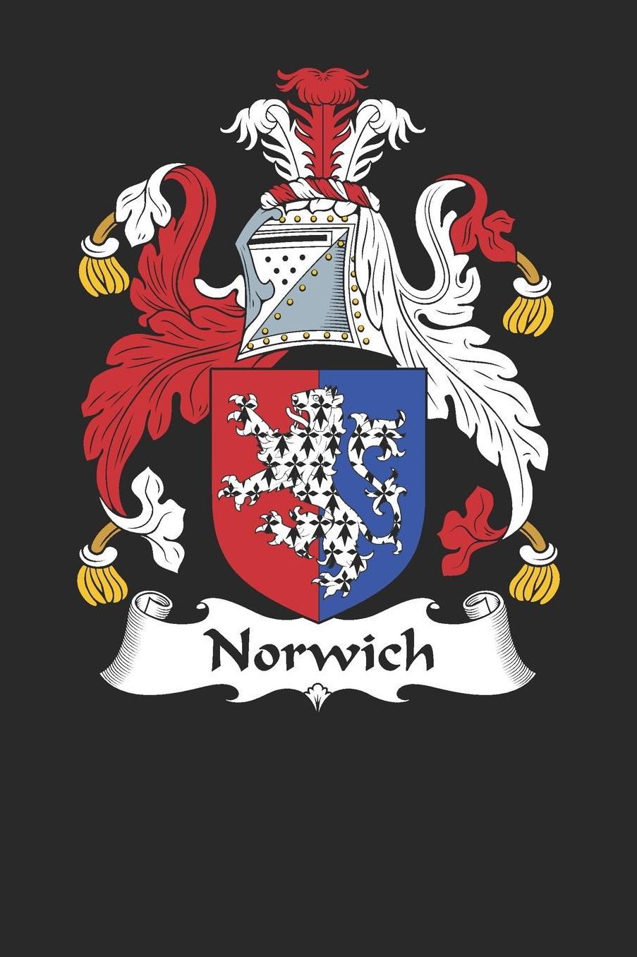 Norwich: Norwich Coat of Arms and Family Crest Notebook Journal (6 x 9 - 100 pages)