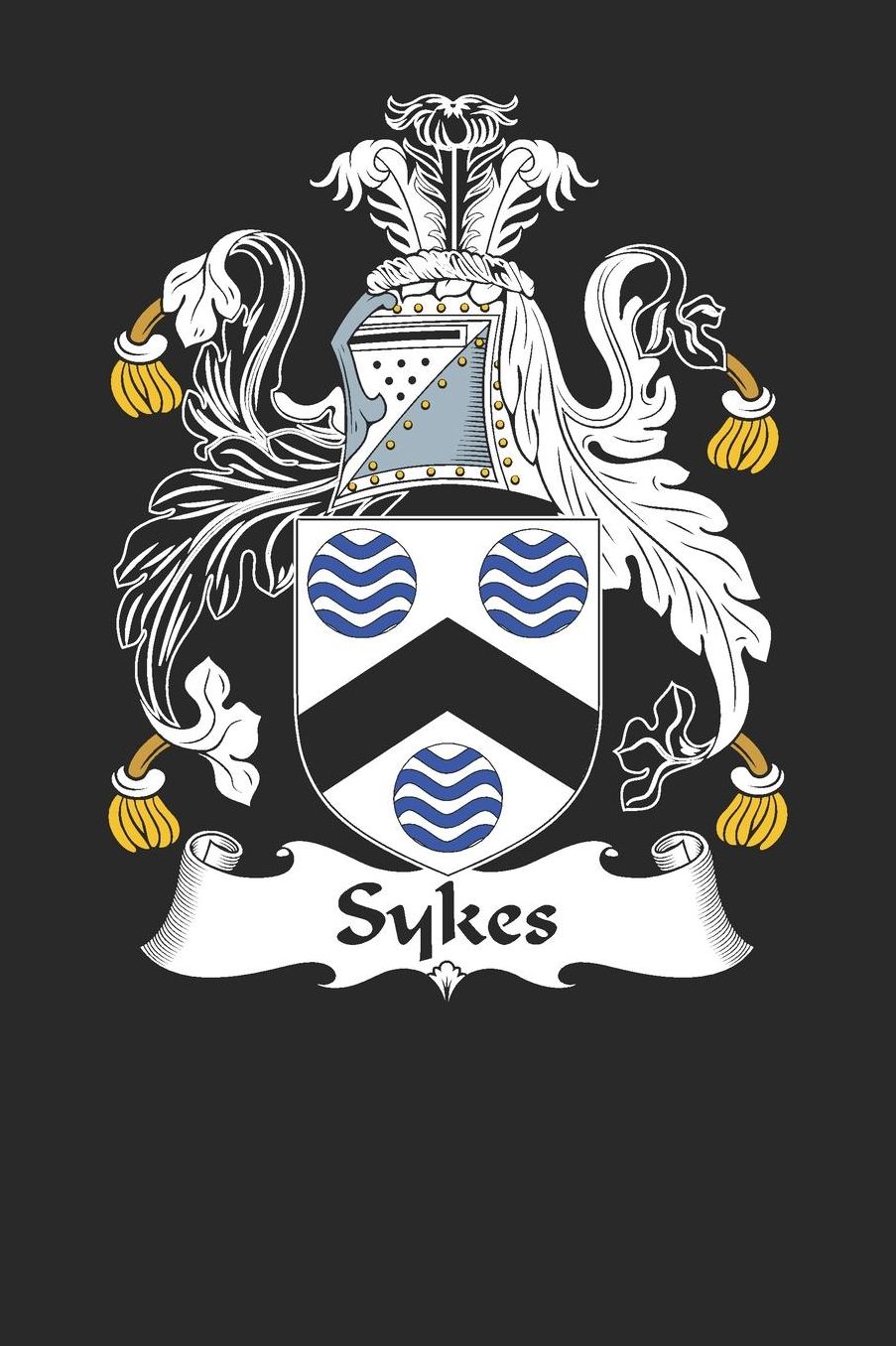 Sykes: Sykes Coat of Arms and Family Crest Notebook Journal (6 x 9 - 100 pages)