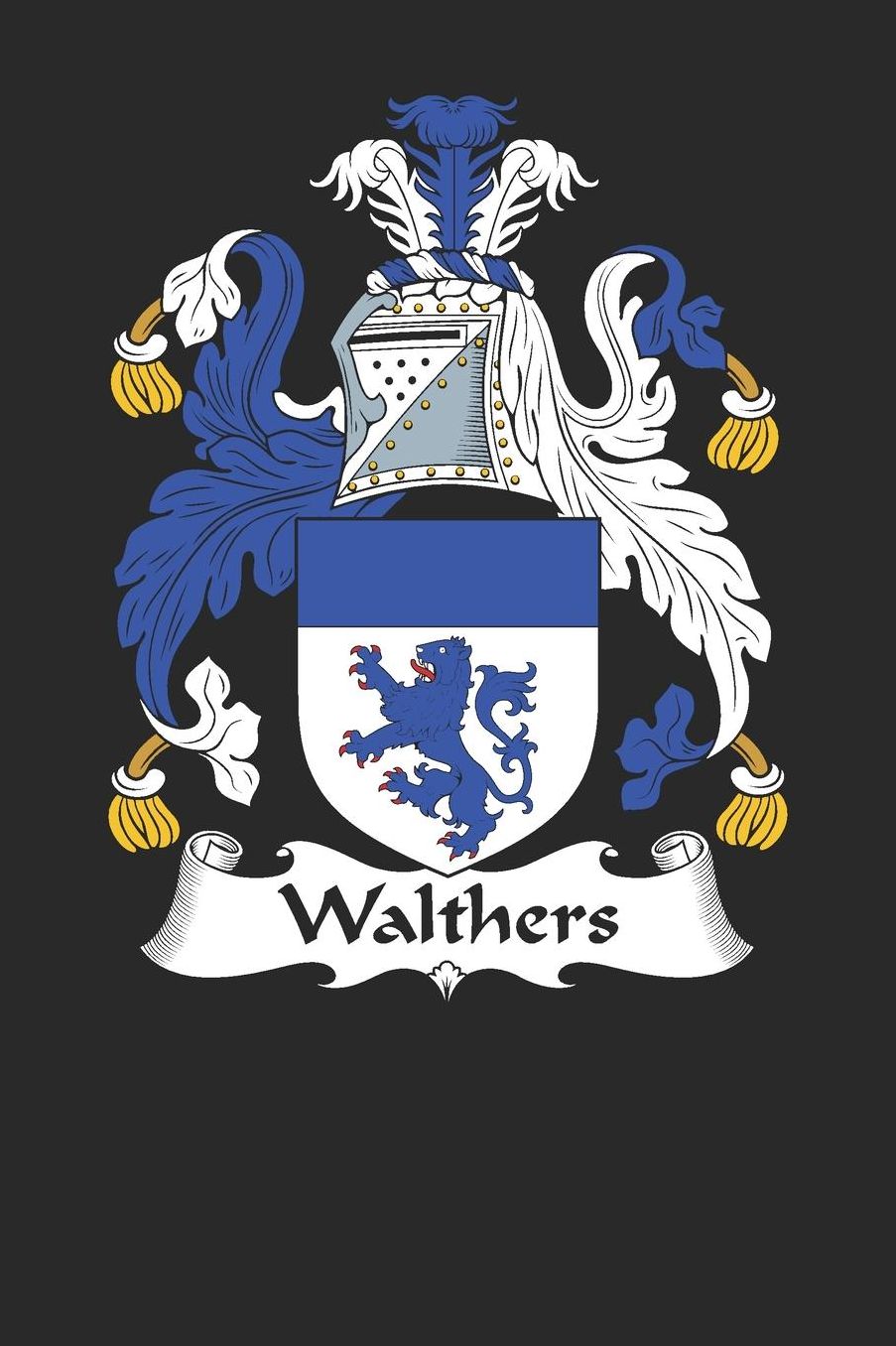 Walthers: Walthers Coat of Arms and Family Crest Notebook Journal (6 x 9 - 100 pages)