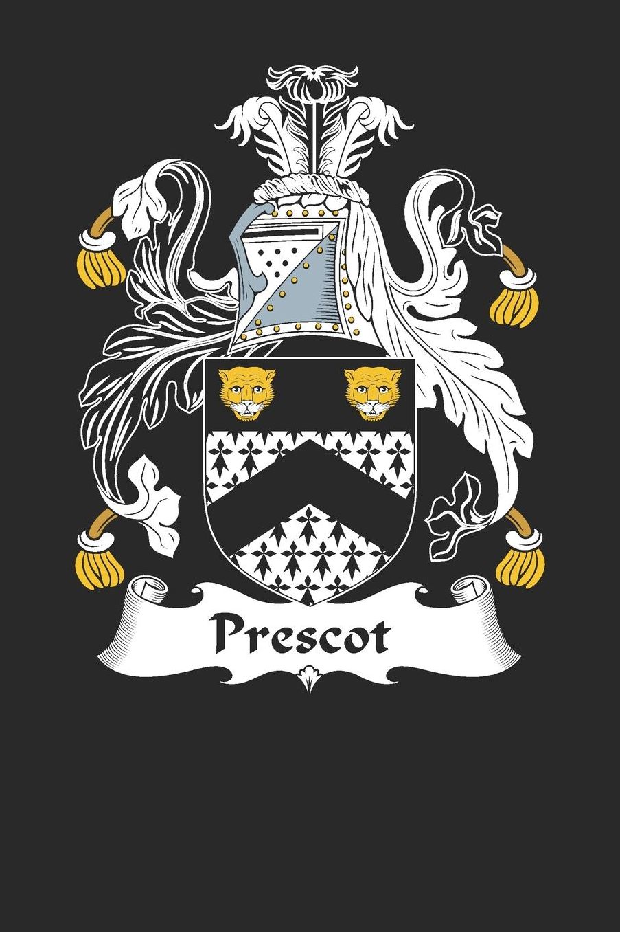 Prescot: Prescot Coat of Arms and Family Crest Notebook Journal (6 x 9 - 100 pages)