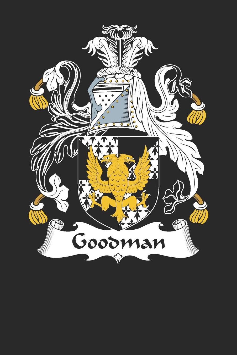Goodman: Goodman Coat of Arms and Family Crest Notebook Journal (6 x 9 - 100 pages)