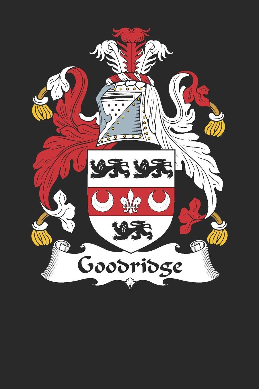 Goodridge: Goodridge Coat of Arms and Family Crest Notebook Journal (6 x 9 - 100 pages)