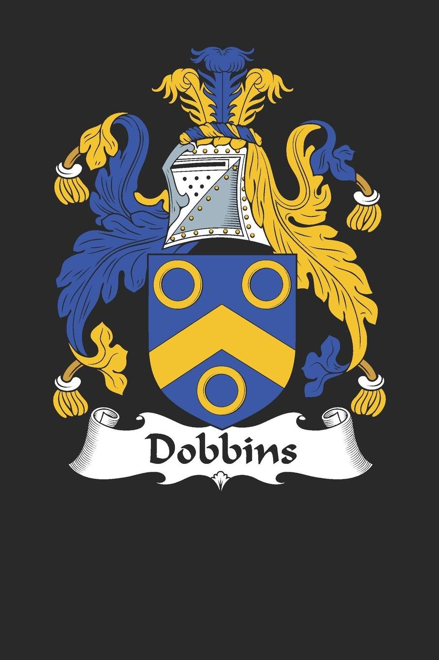 Dobbins: Dobbins Coat of Arms and Family Crest Notebook Journal (6 x 9 - 100 pages)