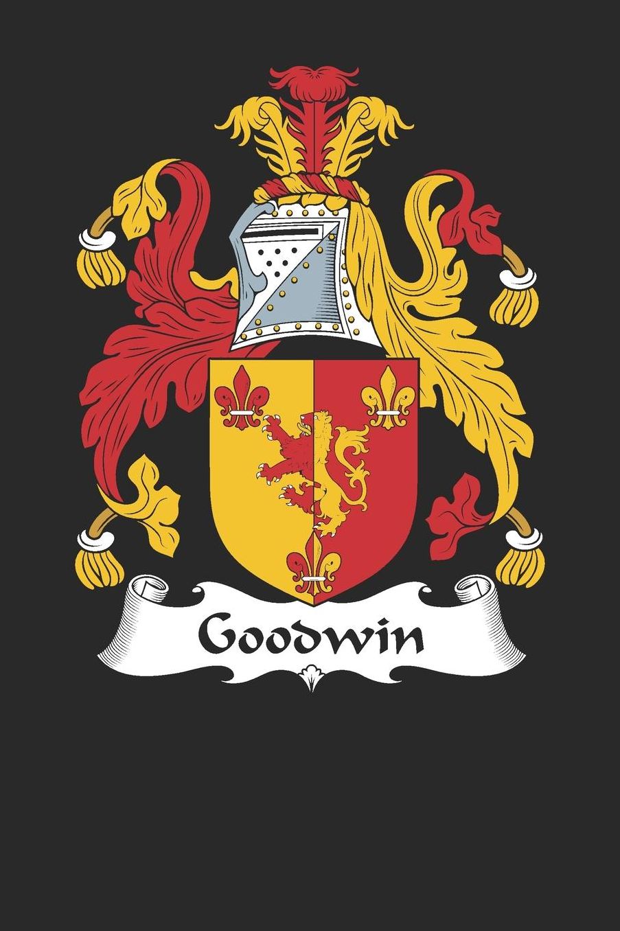 Goodwin: Goodwin Coat of Arms and Family Crest Notebook Journal (6 x 9 - 100 pages)