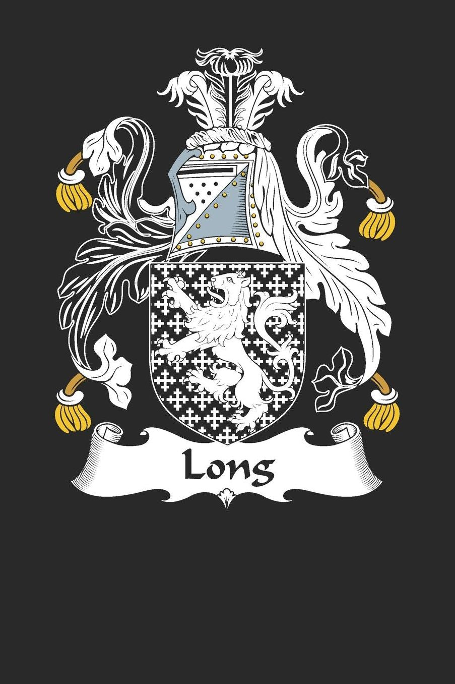Long: Long Coat of Arms and Family Crest Notebook Journal (6 x 9 - 100 pages)
