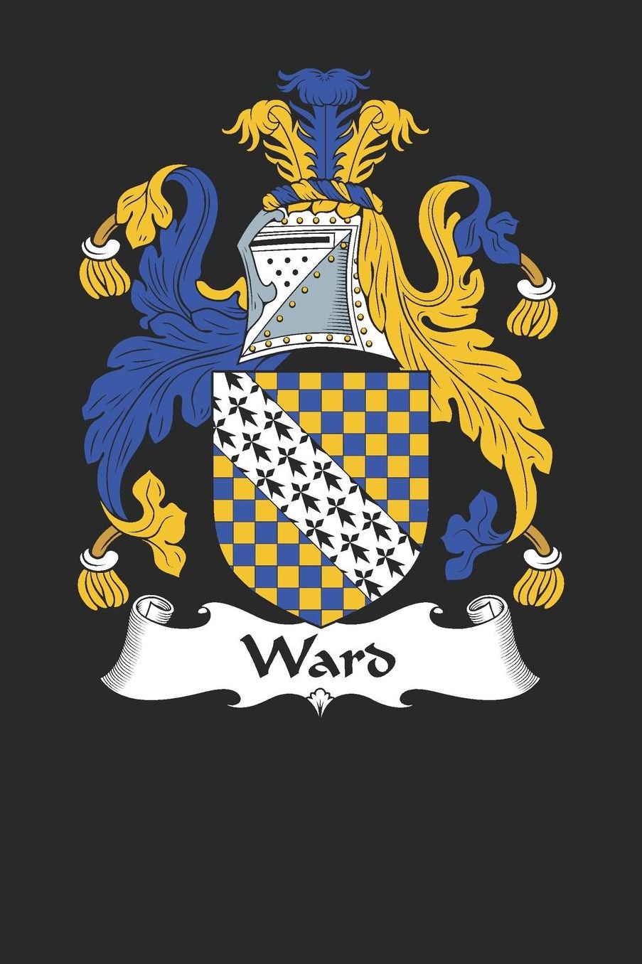 Ward: Ward Coat of Arms and Family Crest Notebook Journal (6 x 9 - 100 pages)