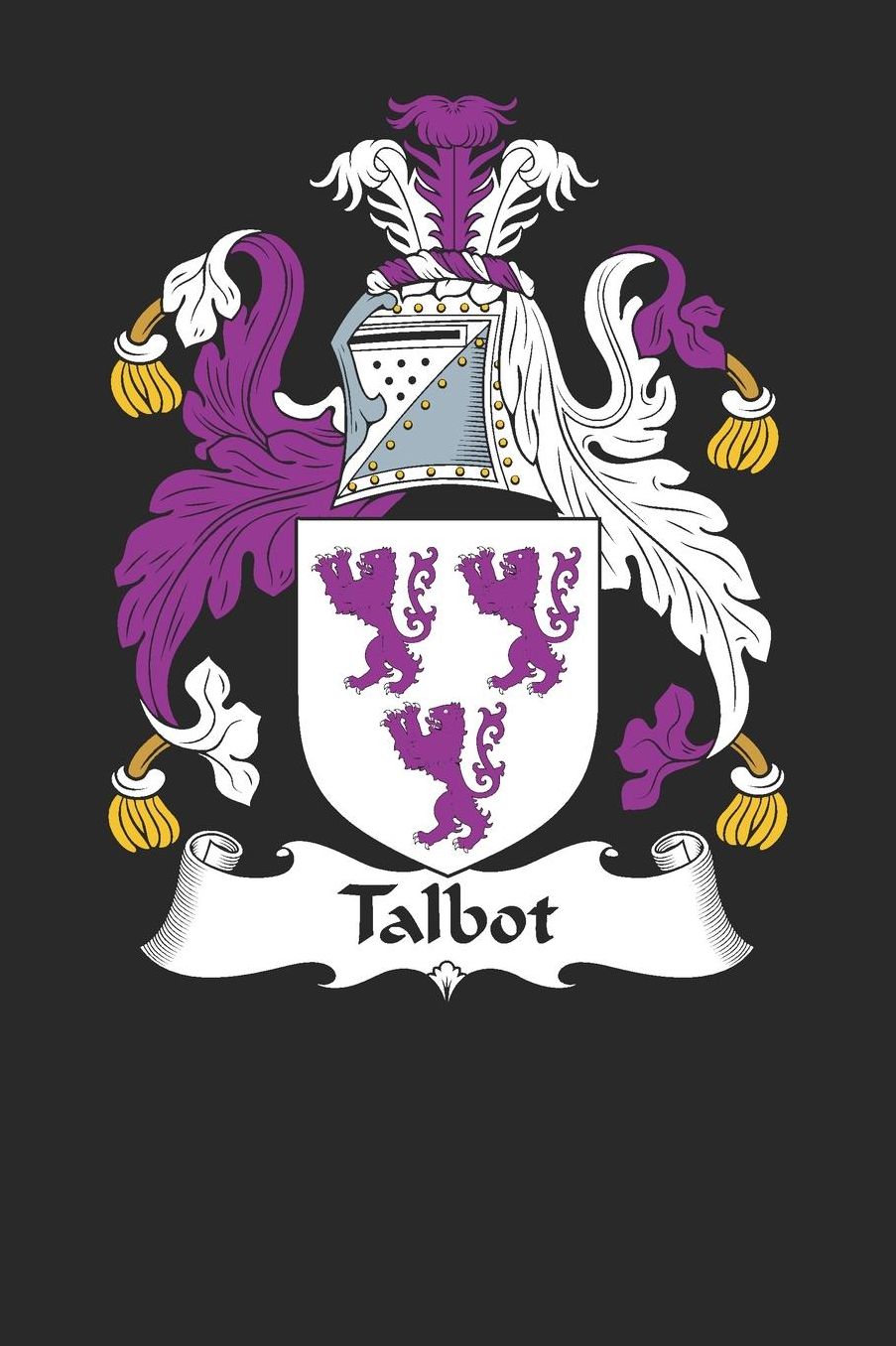 Talbot: Talbot Coat of Arms and Family Crest Notebook Journal (6 x 9 - 100 pages)