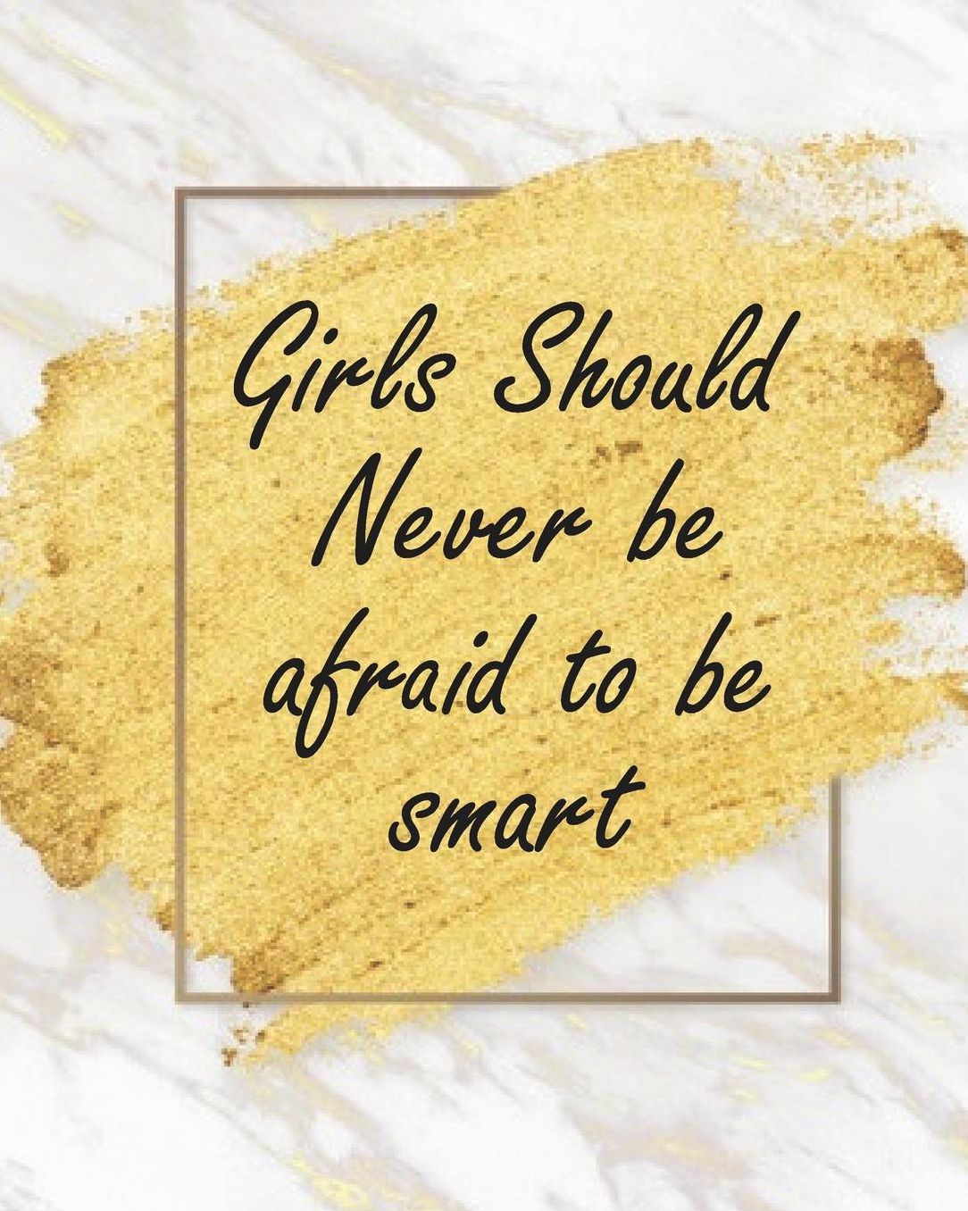 Girl Should Never Be Afraid To Be Smart: White Gold Marble Teacher Journal Planner Notebook Organizer Daily Weekly Monthly Annual Activities Calendars To Do Class Lists Grade Tracker Back to School Teacher Appreciation Gift Undated 8x10 150 Pages Whi