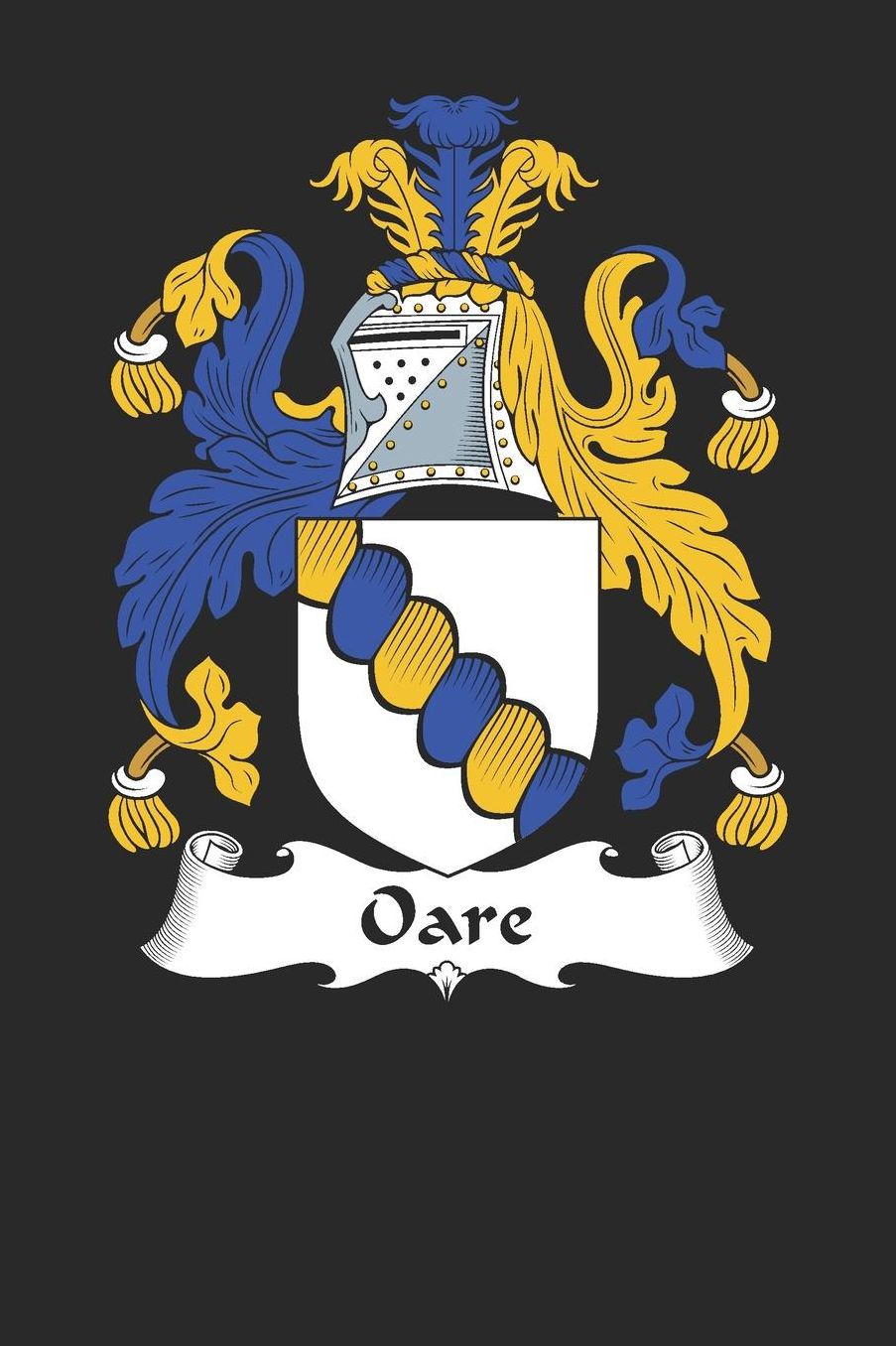 Oare: Oare Coat of Arms and Family Crest Notebook Journal (6 x 9 - 100 pages)