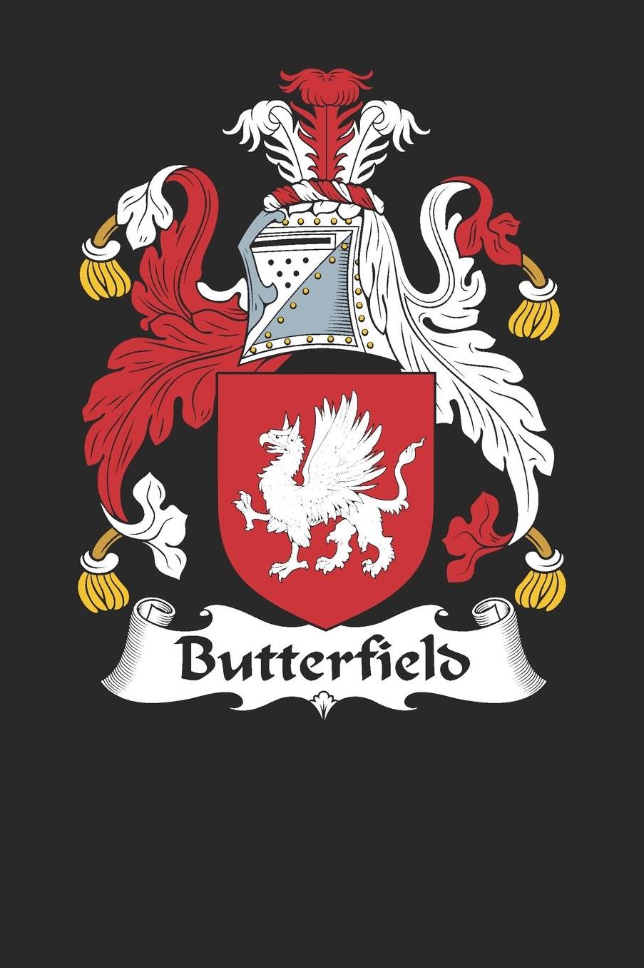 Butterfield: Butterfield Coat of Arms and Family Crest Notebook Journal (6 x 9 - 100 pages)