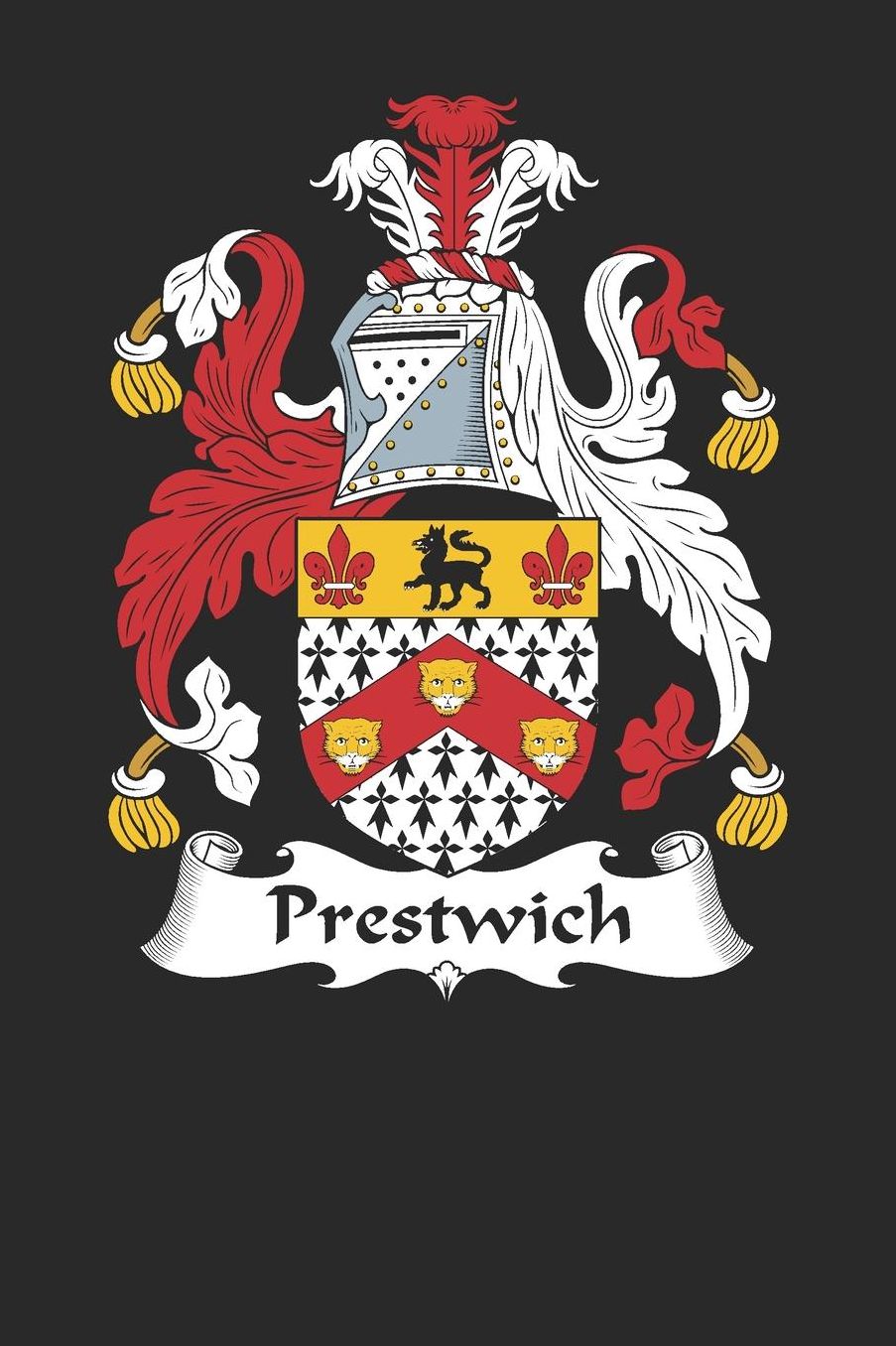 Prestwich: Prestwich Coat of Arms and Family Crest Notebook Journal (6 x 9 - 100 pages)