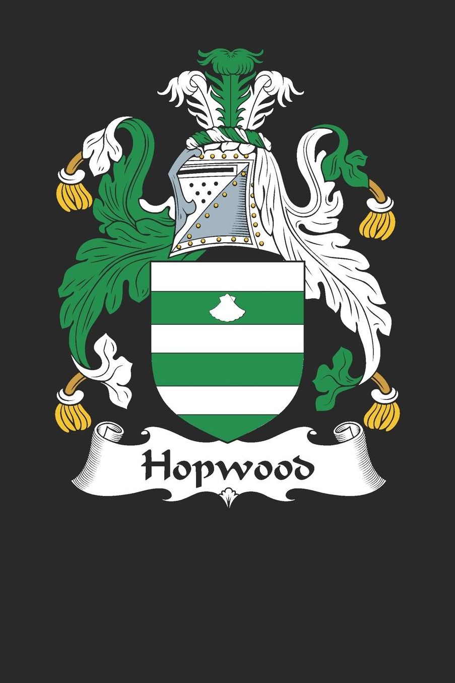 Hopwood: Hopwood Coat of Arms and Family Crest Notebook Journal (6 x 9 - 100 pages)