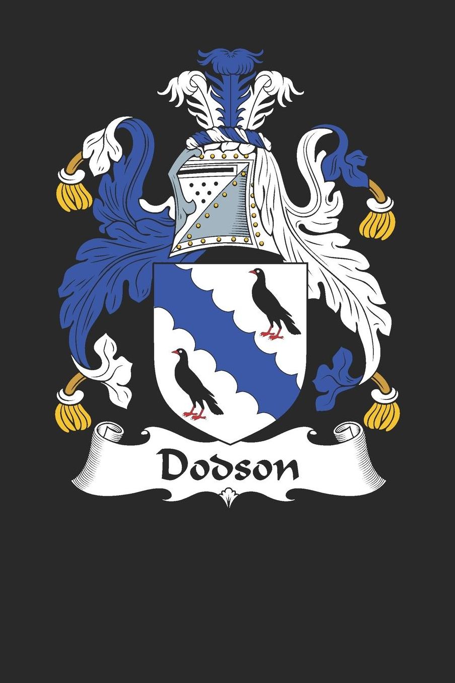 Dodson: Dodson Coat of Arms and Family Crest Notebook Journal (6 x 9 - 100 pages)