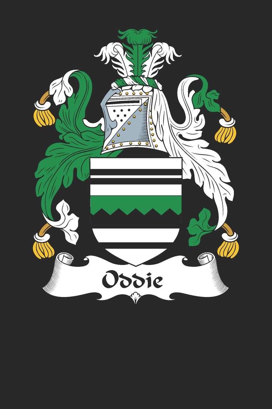 Oddie: Oddie Coat of Arms and Family Crest Notebook Journal (6 x 9 - 100 pages)