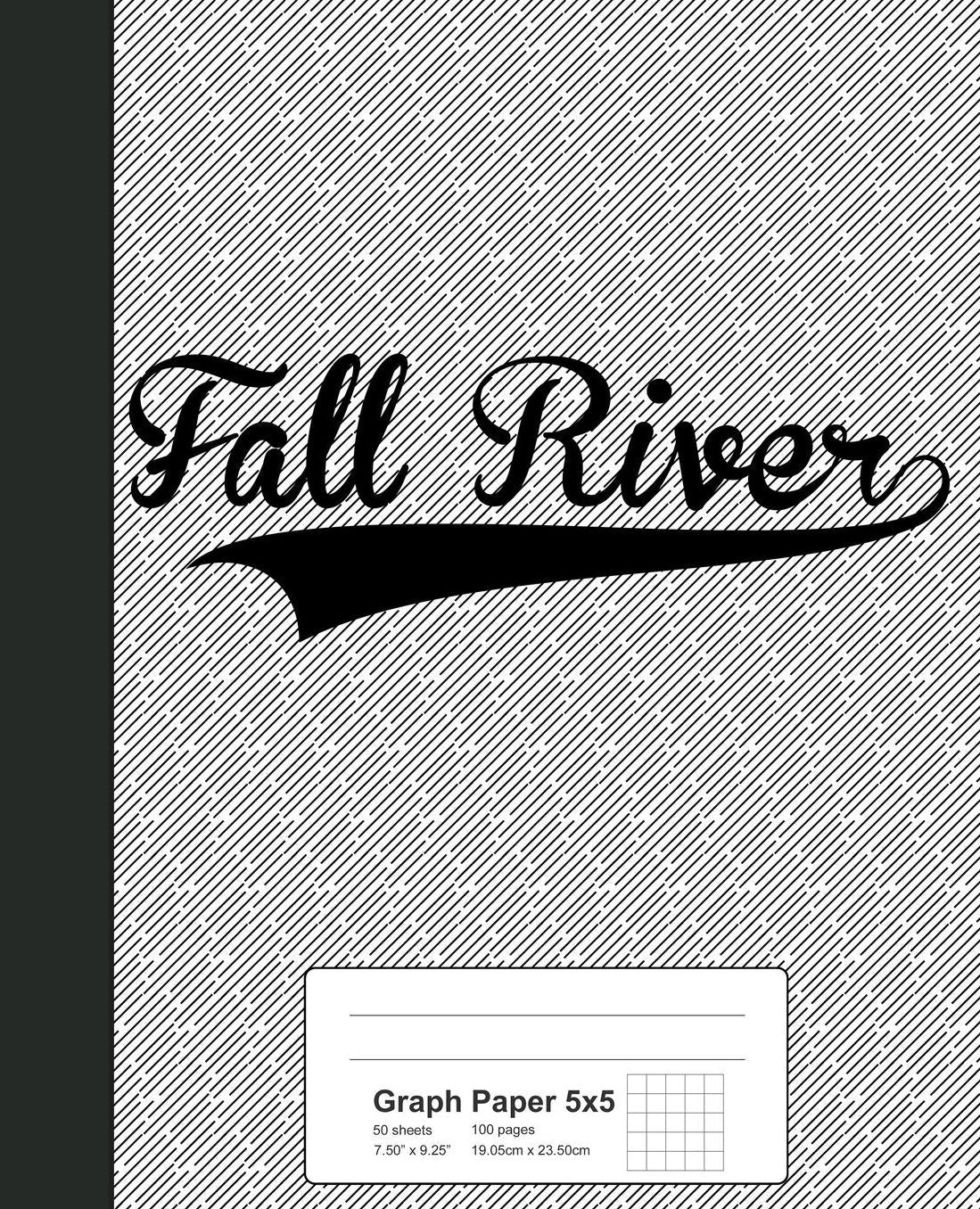 Graph Paper 5x5: FALL RIVER Notebook
