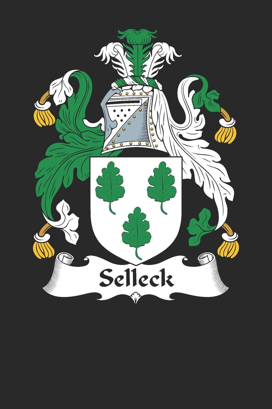 Selleck: Selleck Coat of Arms and Family Crest Notebook Journal (6 x 9 - 100 pages)