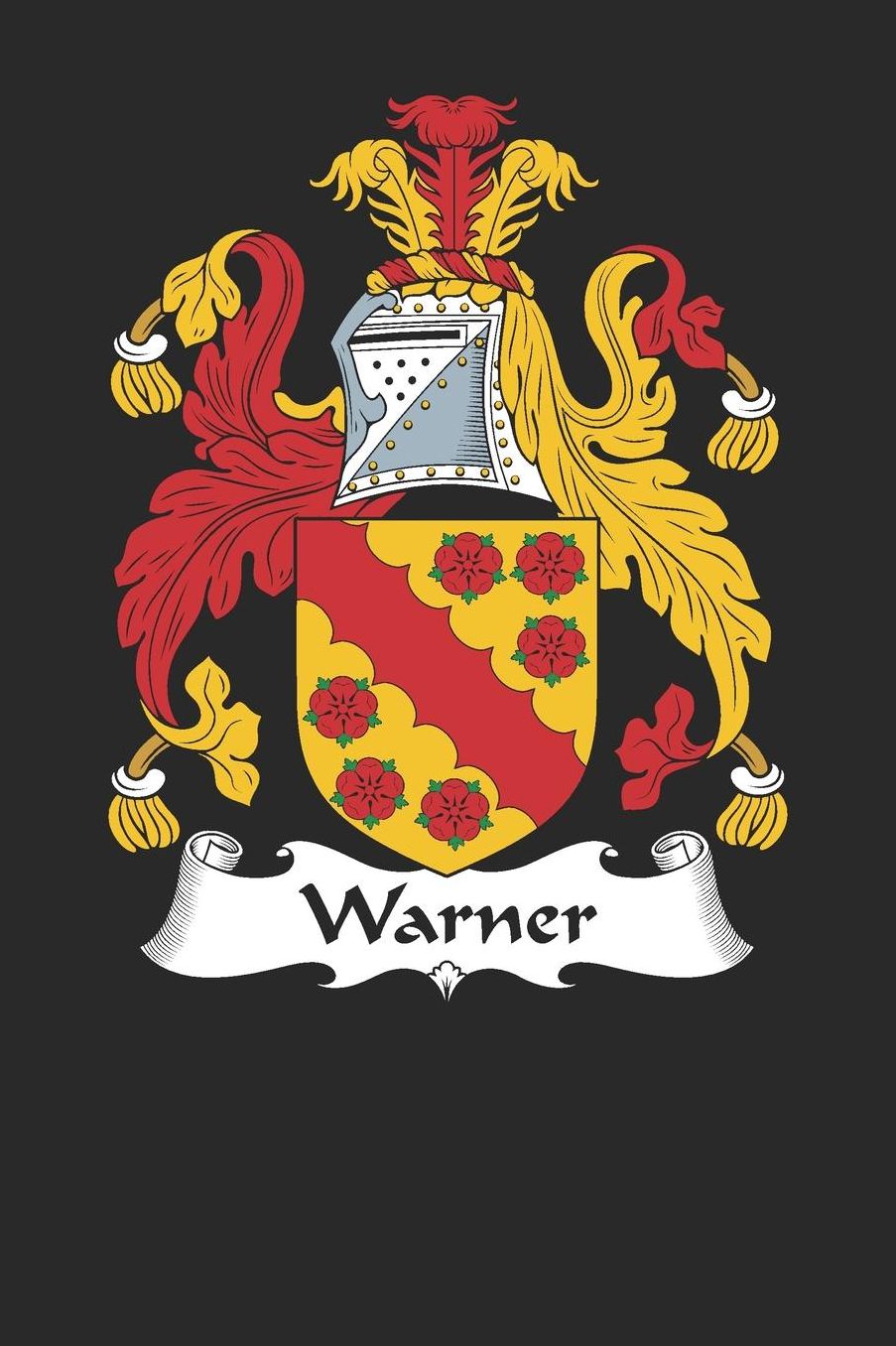 Warner: Warner Coat of Arms and Family Crest Notebook Journal (6 x 9 - 100 pages)