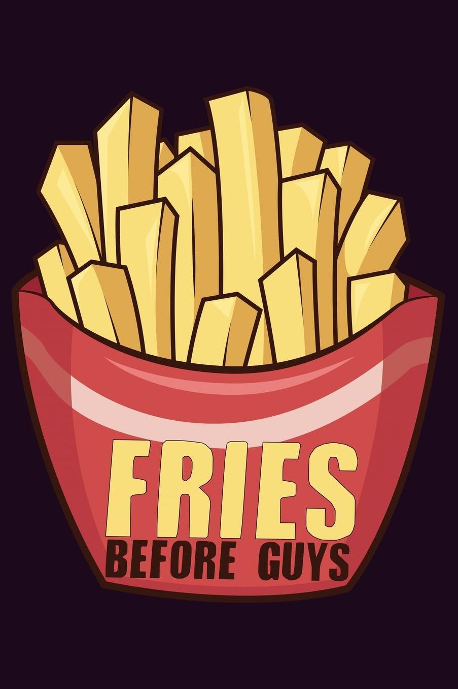 Fries Before Guys: With a matte, full-color soft cover, this Bucket List Journal is the ideal size 6x9 inch, 90 pages cream colored pages . Make dreams come true. Get started today.