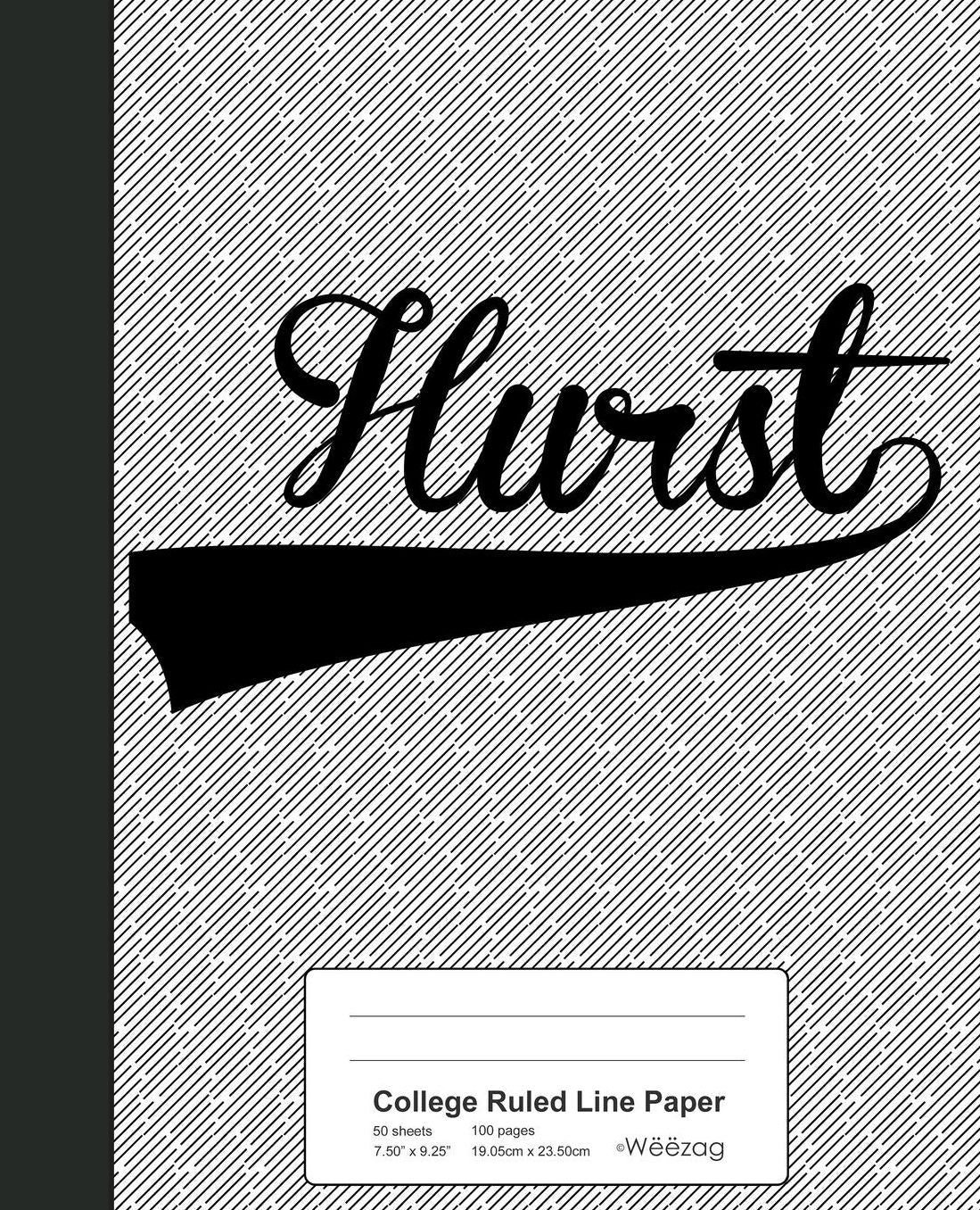 College Ruled Line Paper: HURST Notebook