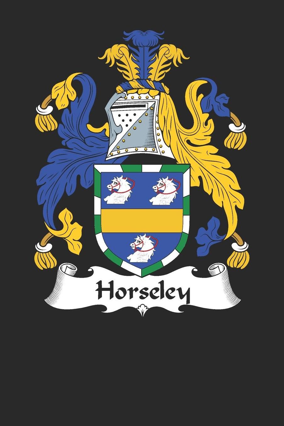Horseley: Horseley Coat of Arms and Family Crest Notebook Journal (6 x 9 - 100 pages)