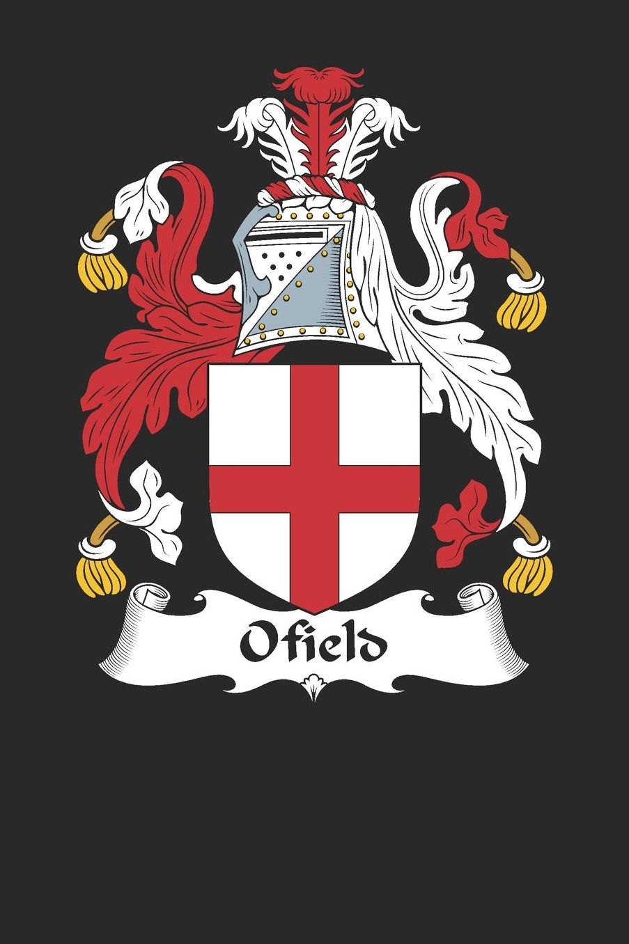 Ofield: Ofield Coat of Arms and Family Crest Notebook Journal (6 x 9 - 100 pages)