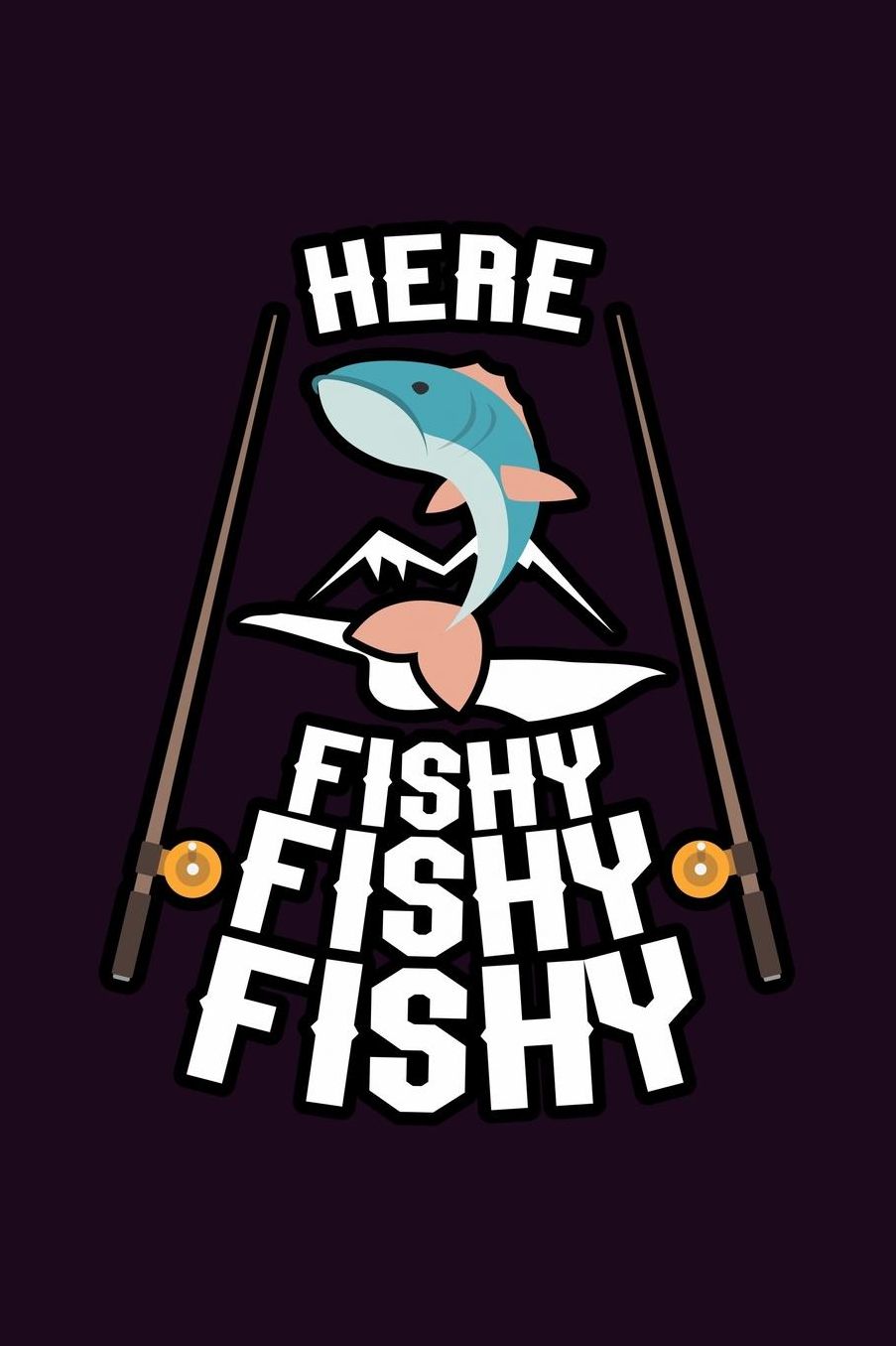 Here Fishy Fishy Fishy: With a matte, full-color soft cover, this Bucket List Journal is the ideal size 6x9 inch, 90 pages cream colored pages . Make dreams come true. Get started today.