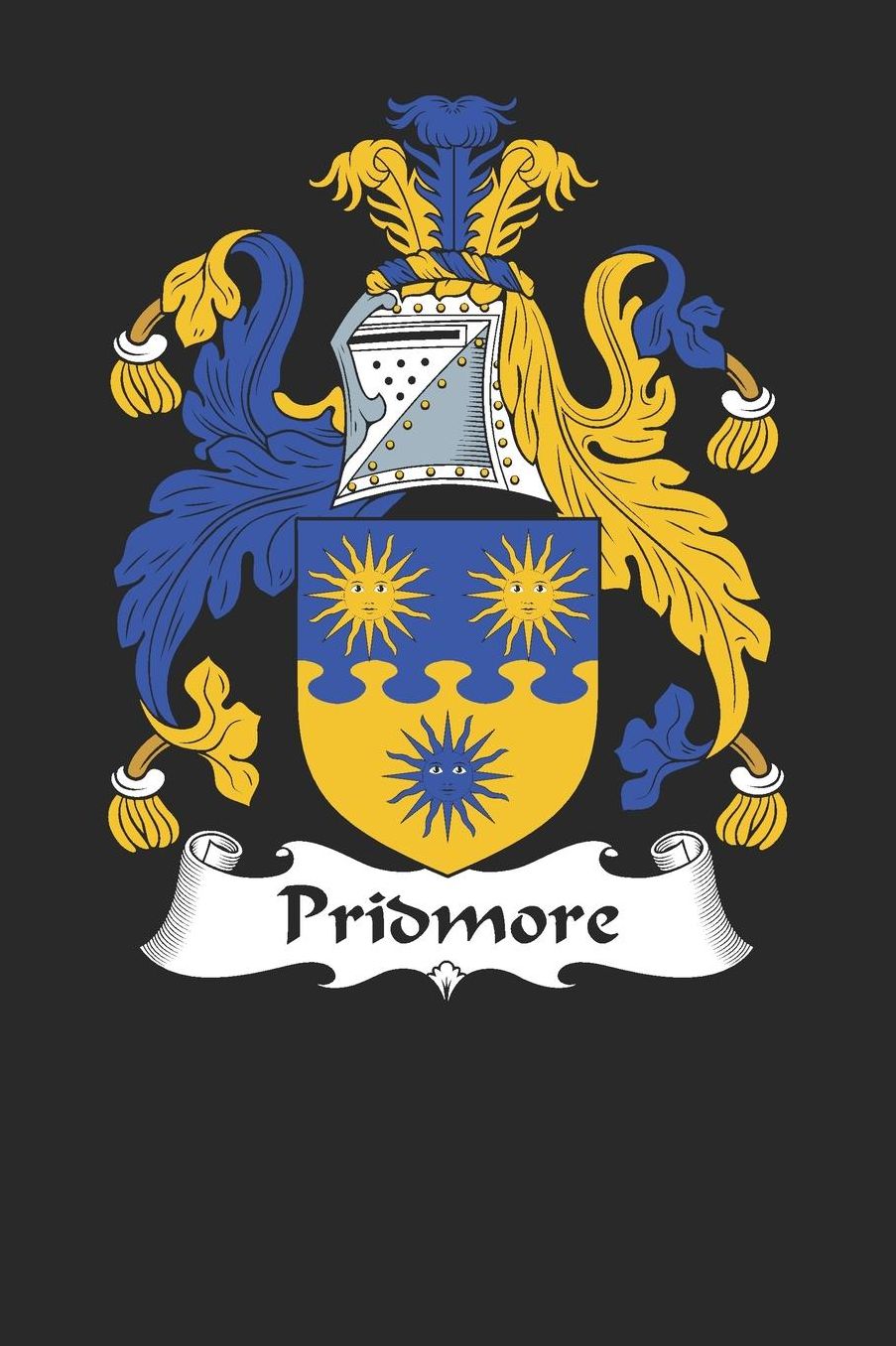 Pridmore: Pridmore Coat of Arms and Family Crest Notebook Journal (6 x 9 - 100 pages)