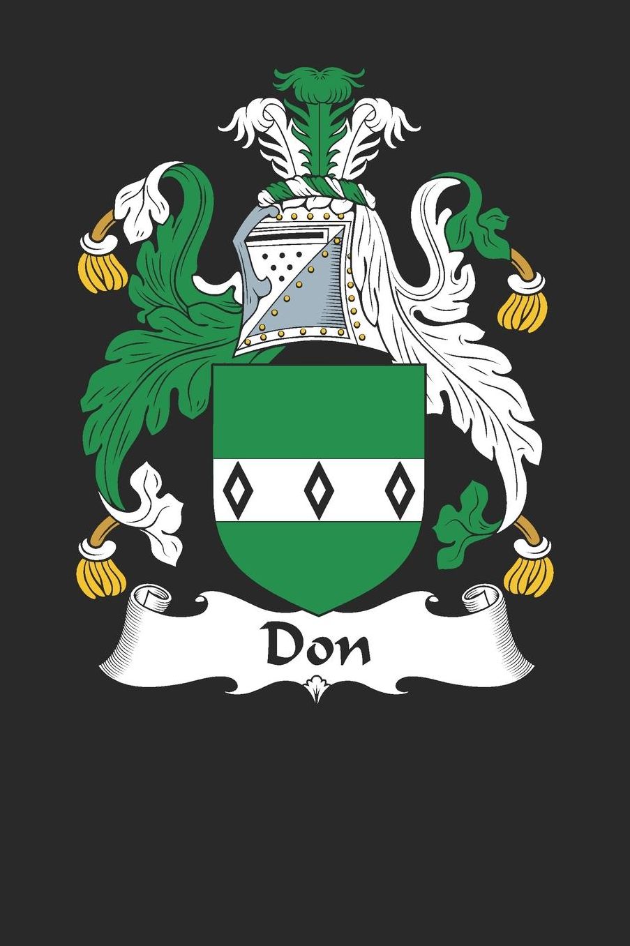 Don: Don Coat of Arms and Family Crest Notebook Journal (6 x 9 - 100 pages)