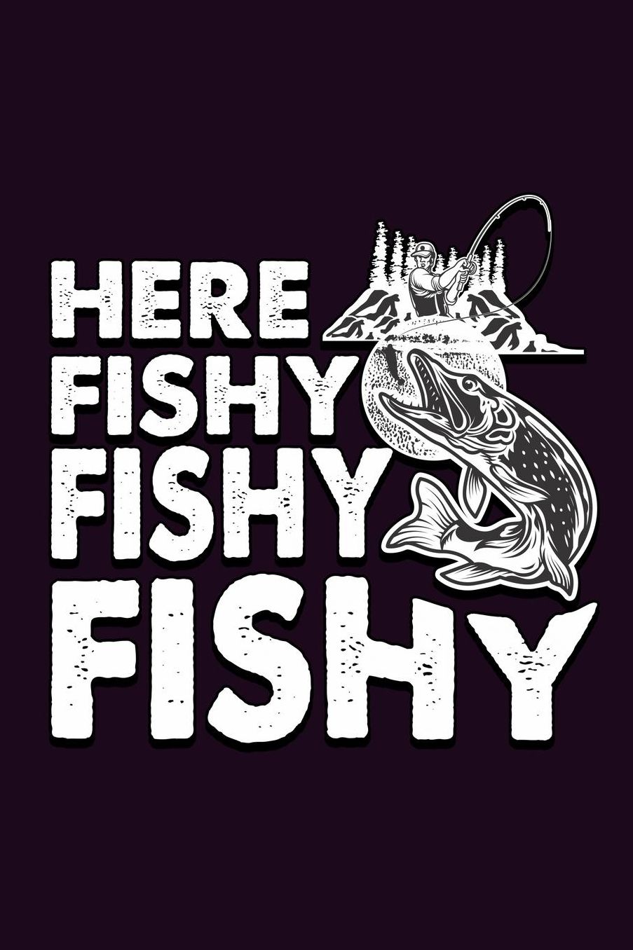 Here Fishy Fishy Fishy: With a matte, full-color soft cover, this Bucket List Journal is the ideal size 6x9 inch, 90 pages cream colored pages . Make dreams come true. Get started today.