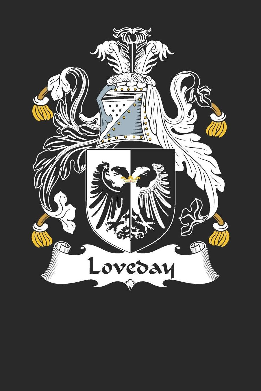 Loveday: Loveday Coat of Arms and Family Crest Notebook Journal (6 x 9 - 100 pages)