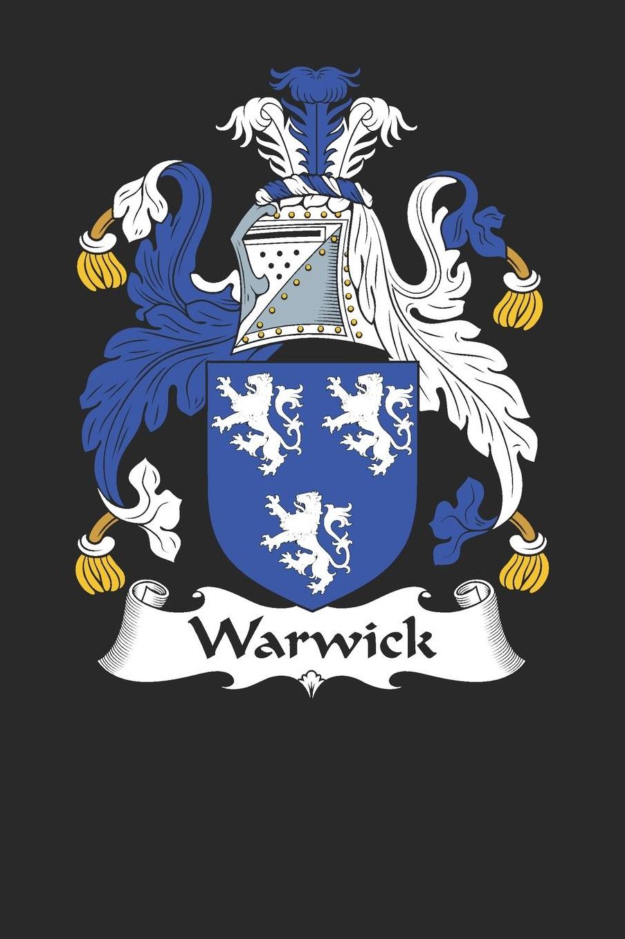 Warwick: Warwick Coat of Arms and Family Crest Notebook Journal (6 x 9 - 100 pages)