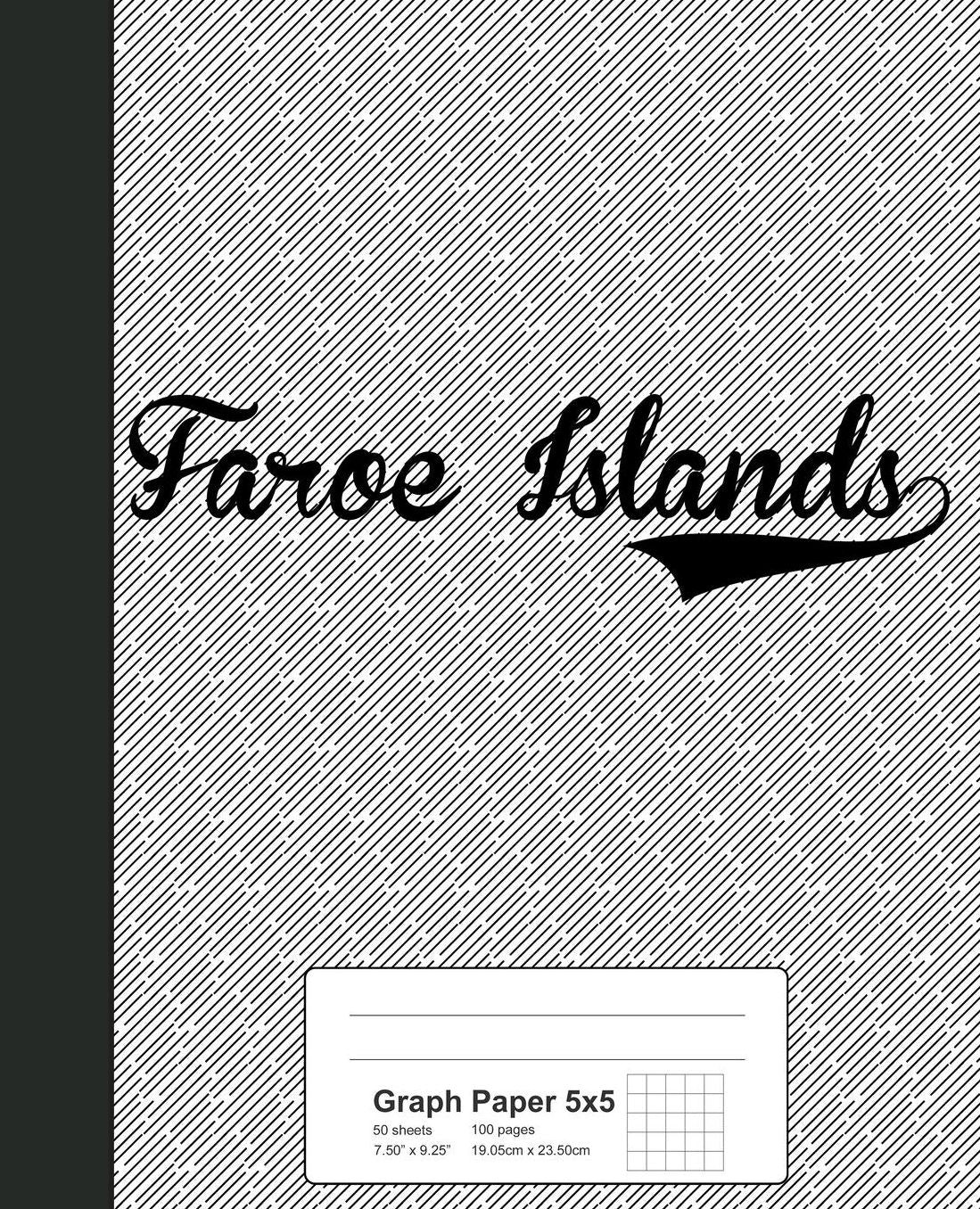 Graph Paper 5x5: FAROE ISLANDS Notebook